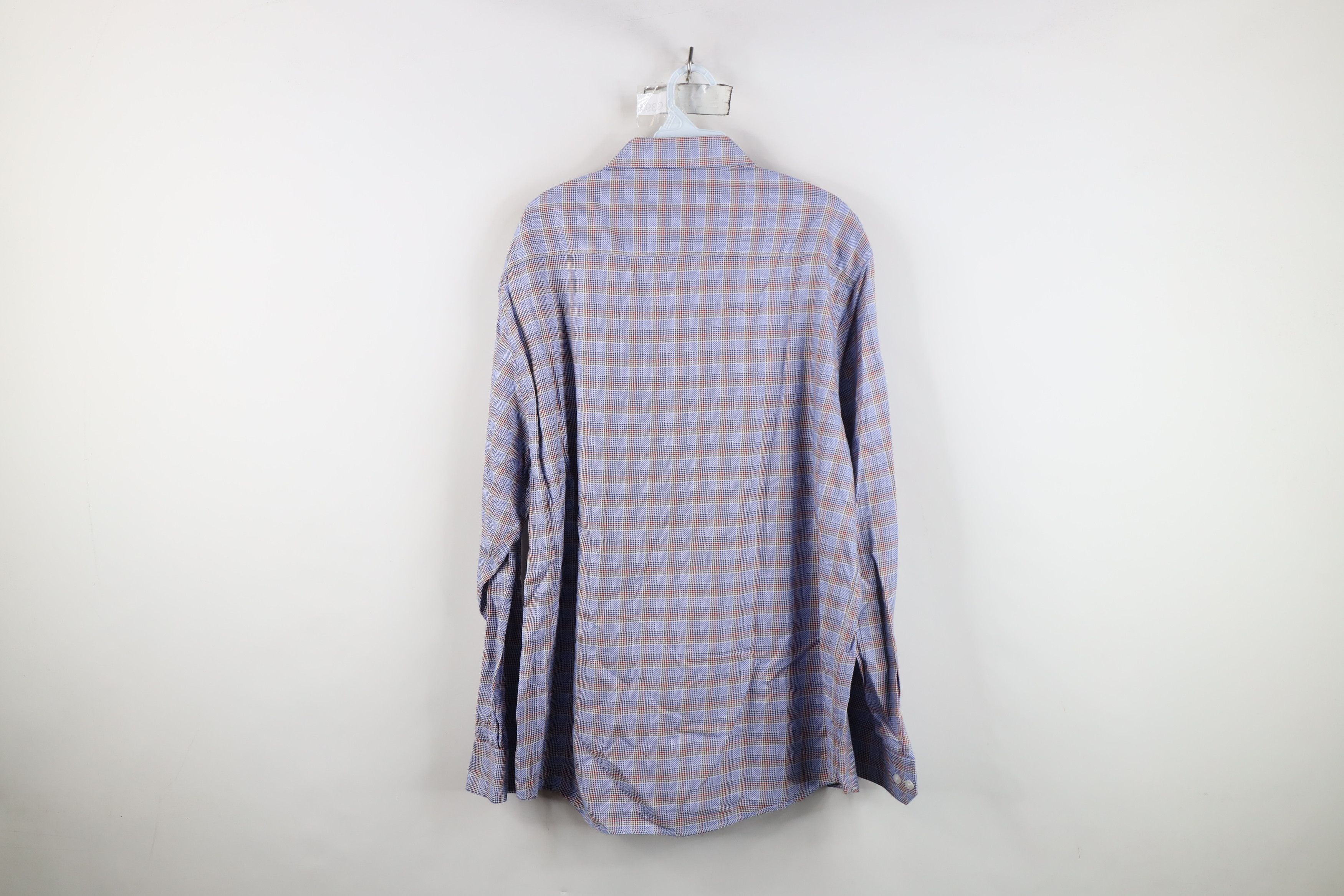 Johnston & Murphy Johnston & Murphy Houndstooth Collared Button Shirt Cotton Size US XL / EU 56 / 4 - 12 Thumbnail