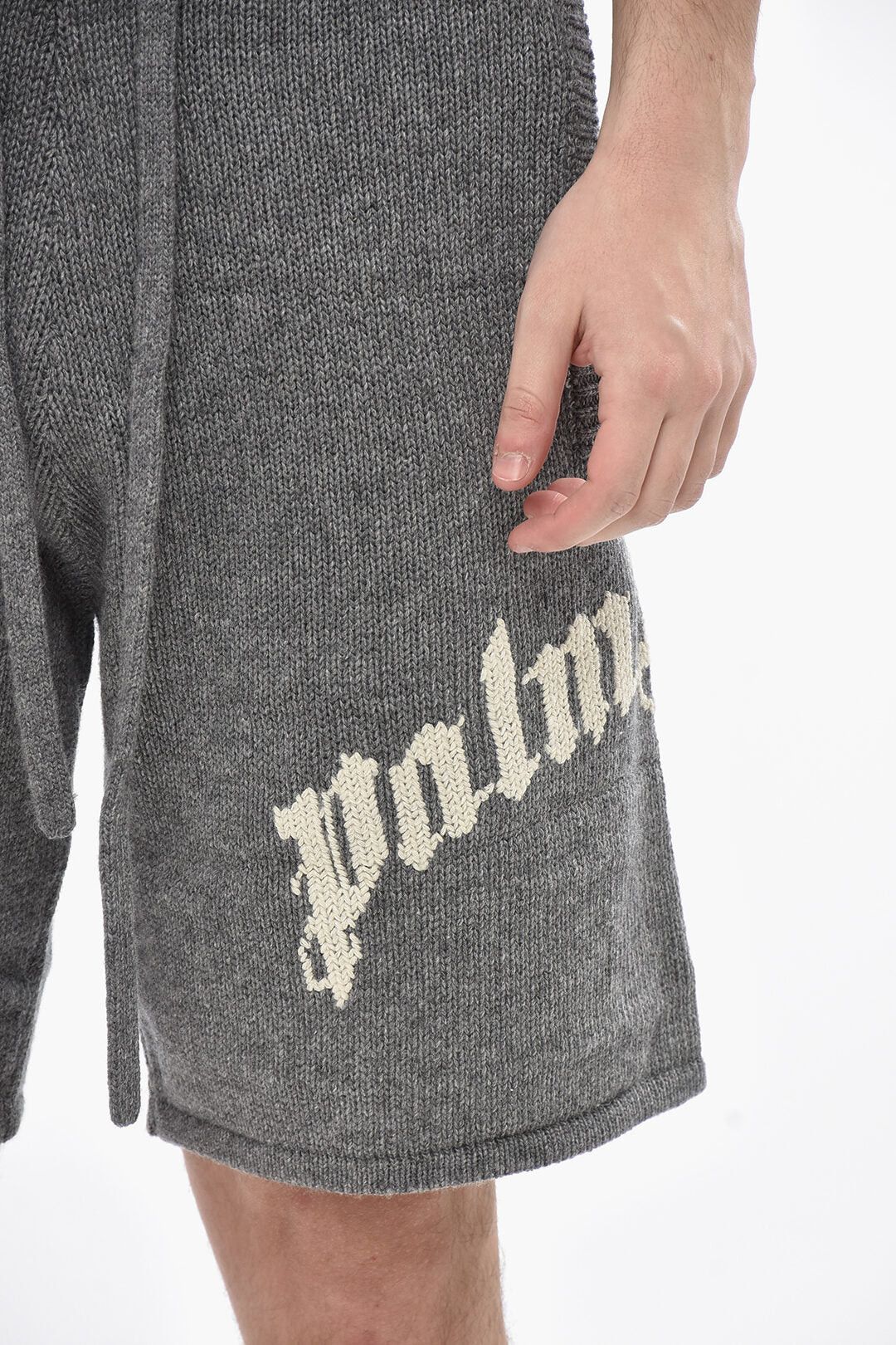 Palm Angels og1mm0326 Knit Short in Grey Size US 30 / EU 46 - 3 Thumbnail