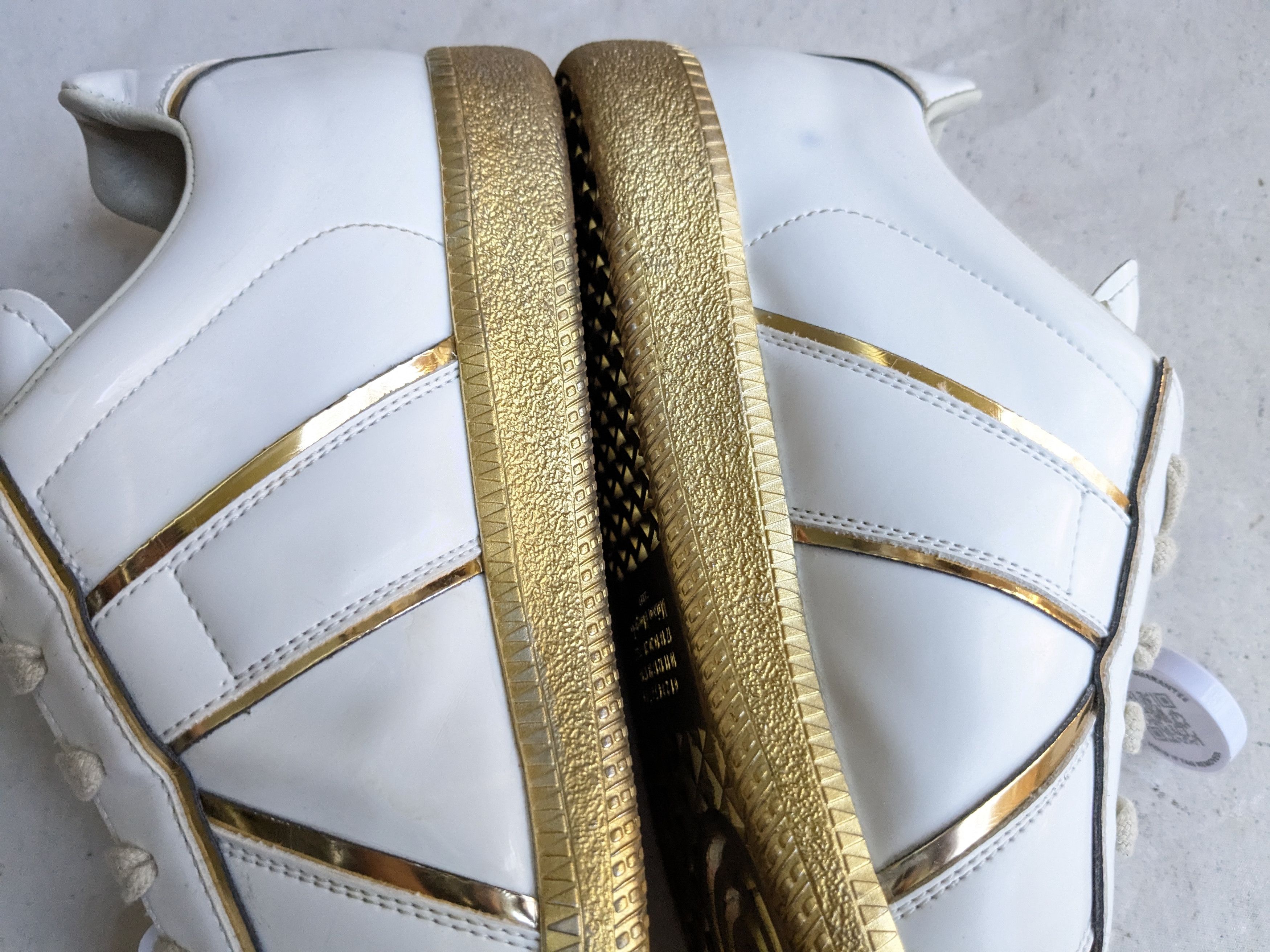 Maison Margiela Maison Margiela GAT Replica White Gold Patent Leather 8 41 Size US 8 / EU 41 - 12 Thumbnail