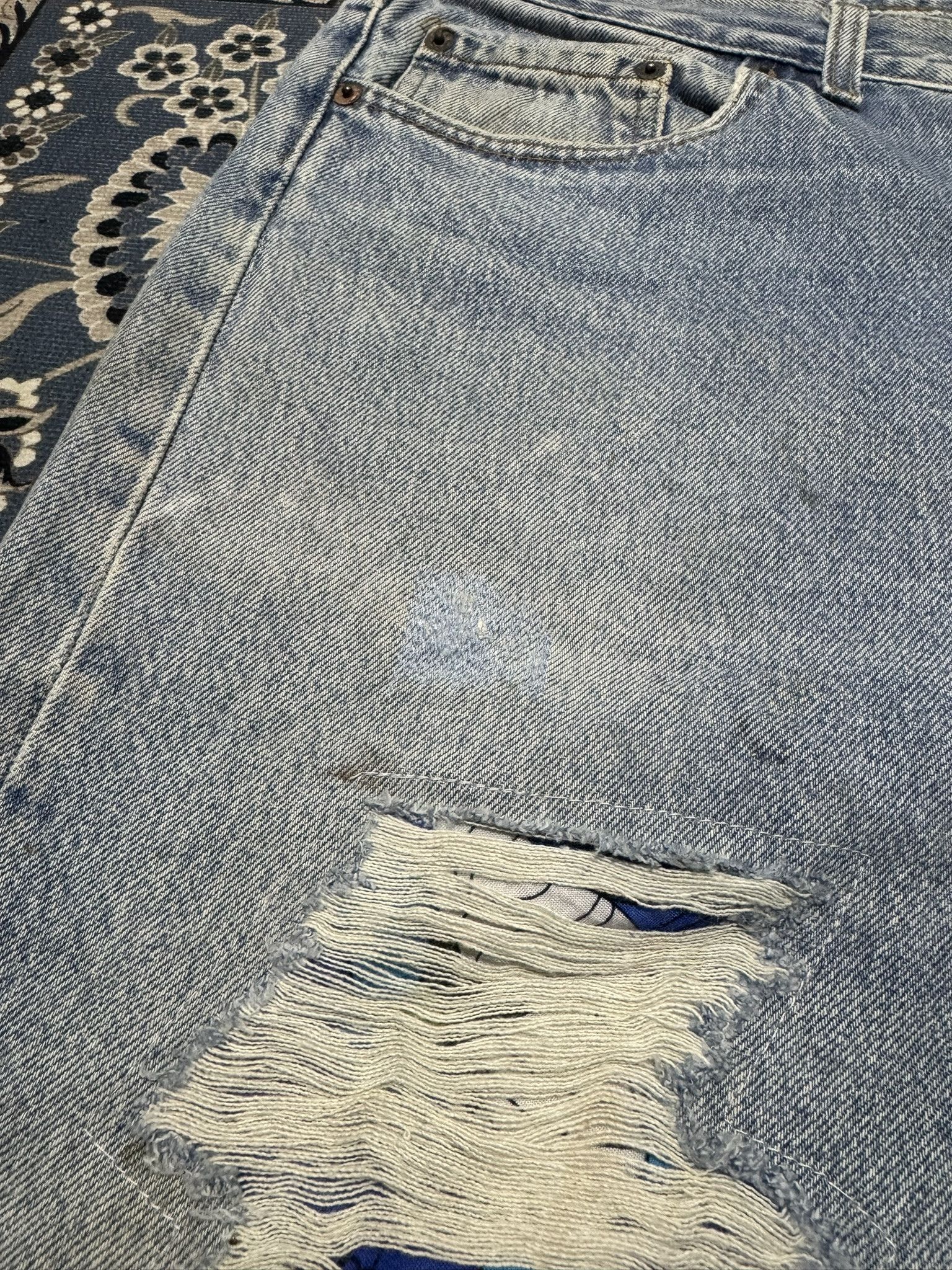 Japanese Brand × Levi's Vintage Levi's 501 Reconstruction Distressed Jeans Kapital Size US 36 / EU 52 - 7 Thumbnail