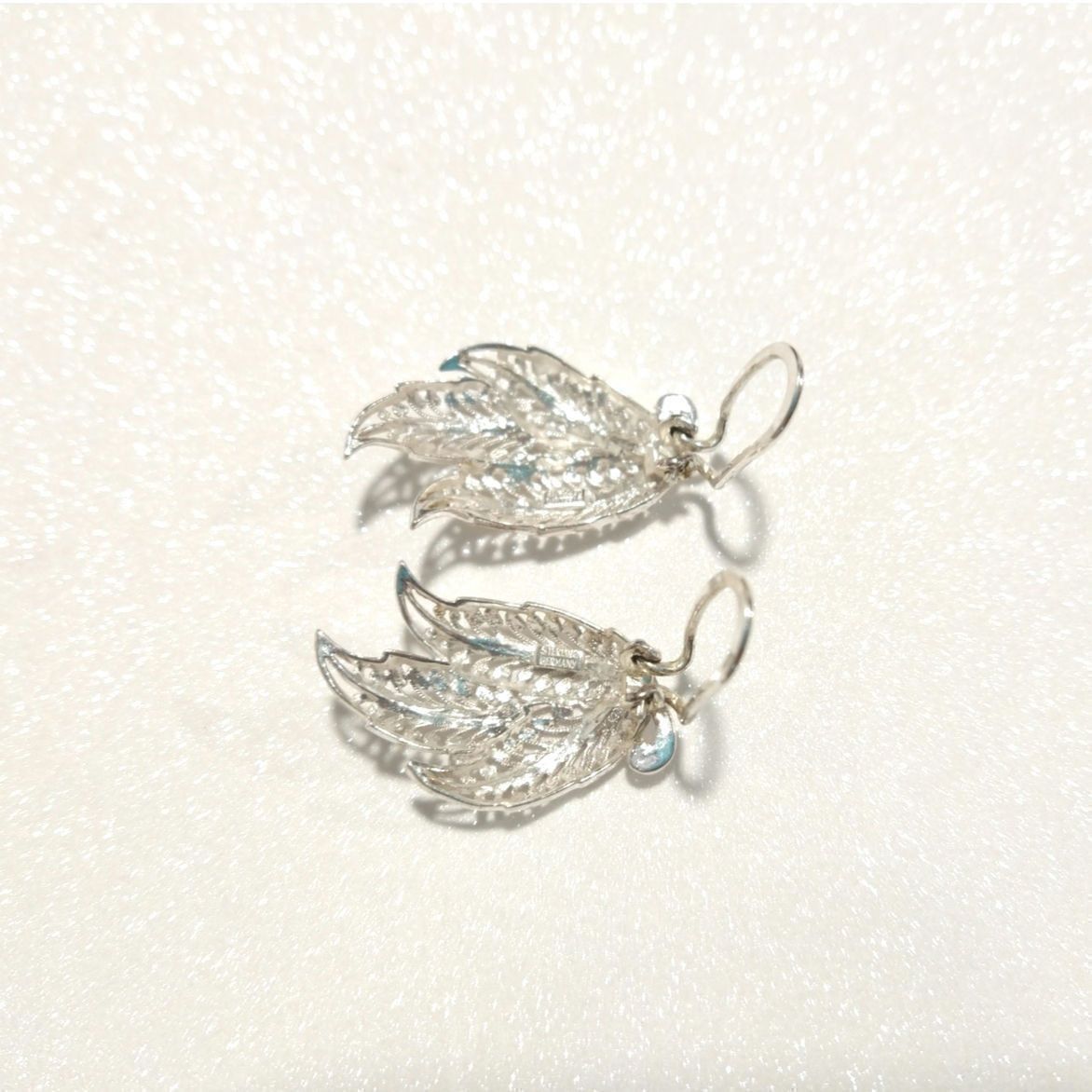 The Unbranded Brand Vintage Alice Caviness Sterling Silver 925 Filigree Earrings Size ONE SIZE - 2 Thumbnail