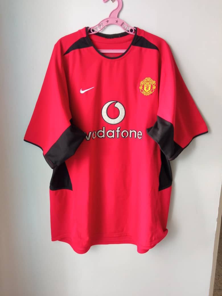 Manchester United 2002 2003 2004 home shirt jersey football