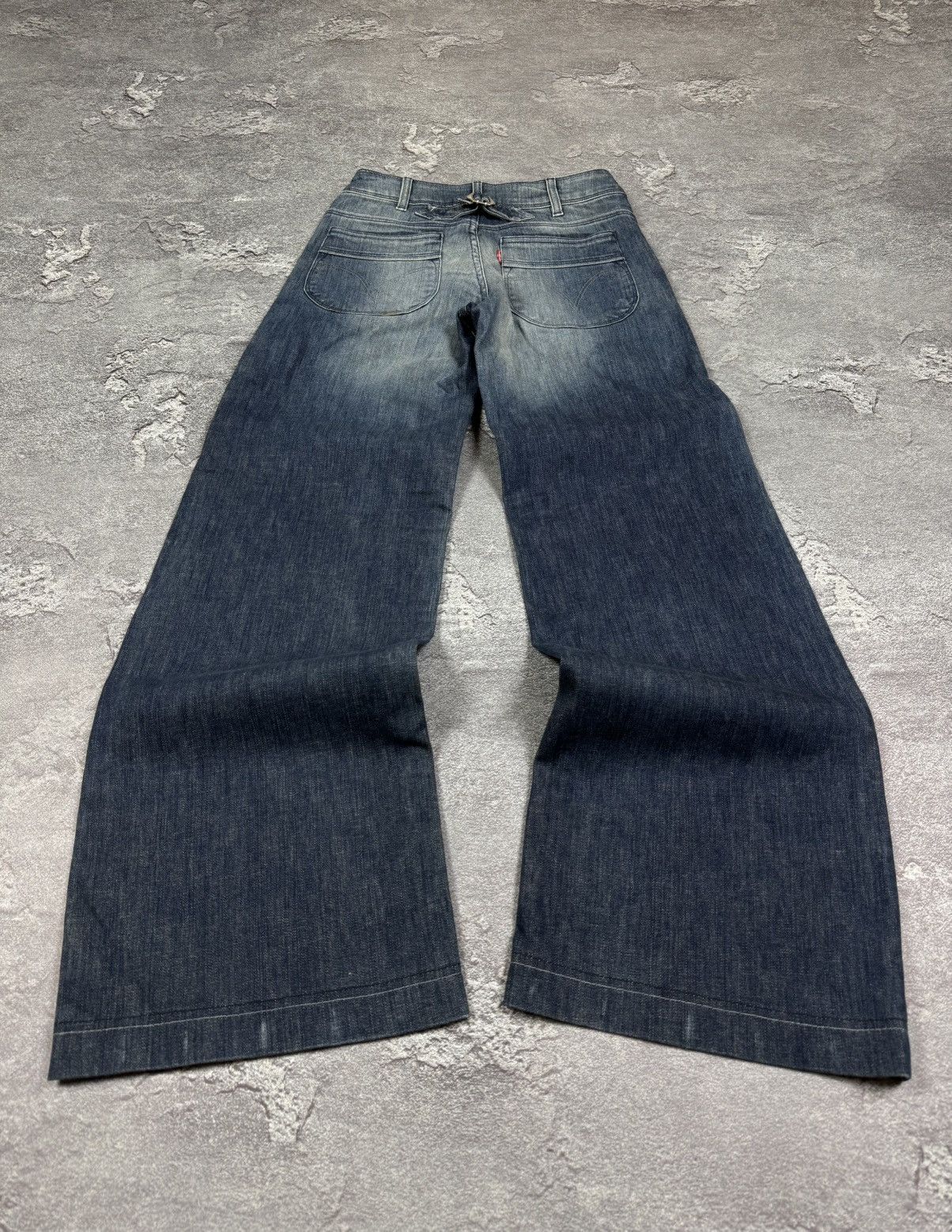 If Six Was Nine Y2K 2000s Levis Engineer Flared Bootcut Washed Jeans Size 28 Size US 28 / EU 44 - 3 Thumbnail