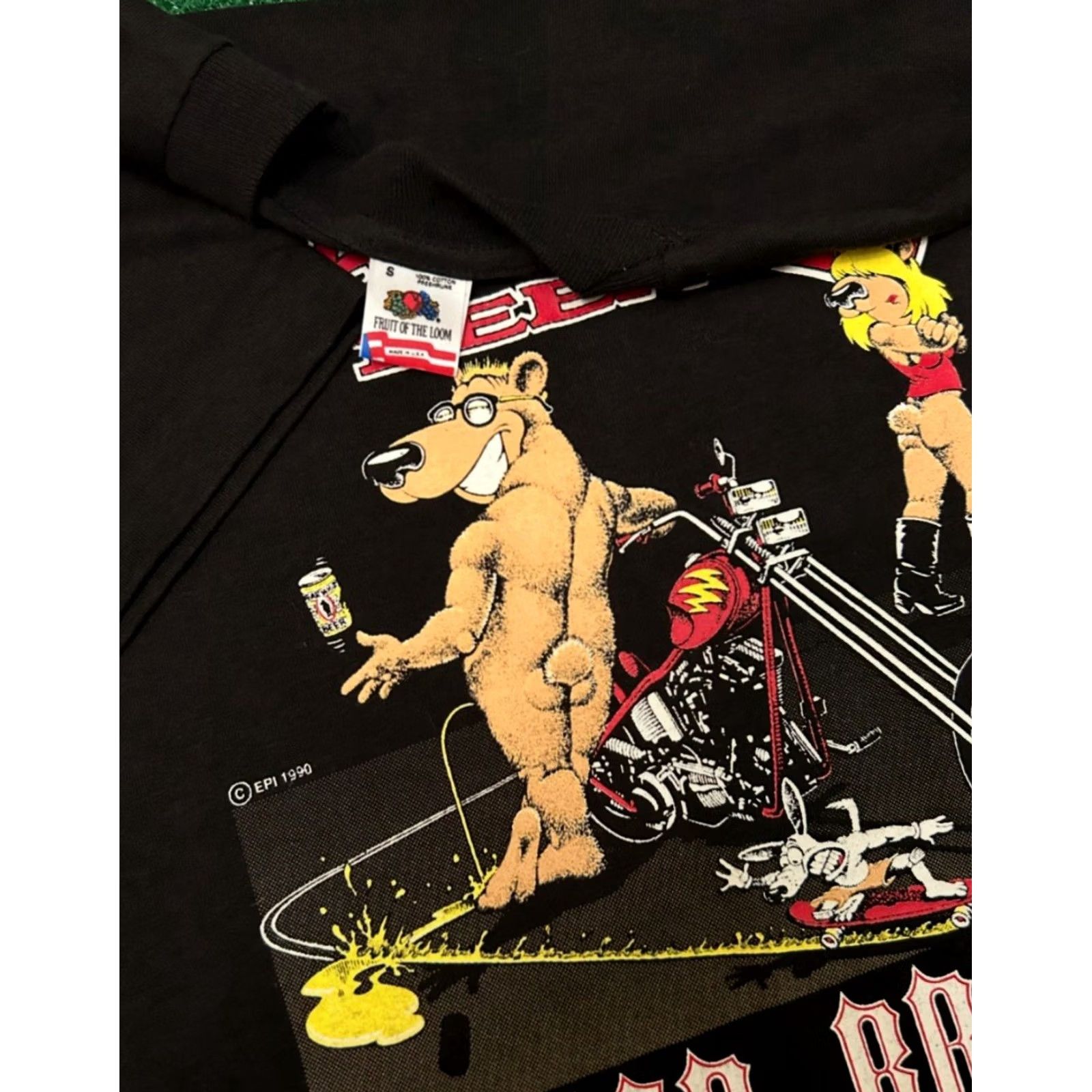 Vintage VINTAGE 90s Wiz Biker Bear Biker Brew Beer 1990 VTG Shirt Texas Small Mens Size US S / EU 44-46 / 1 - 2 Thumbnail