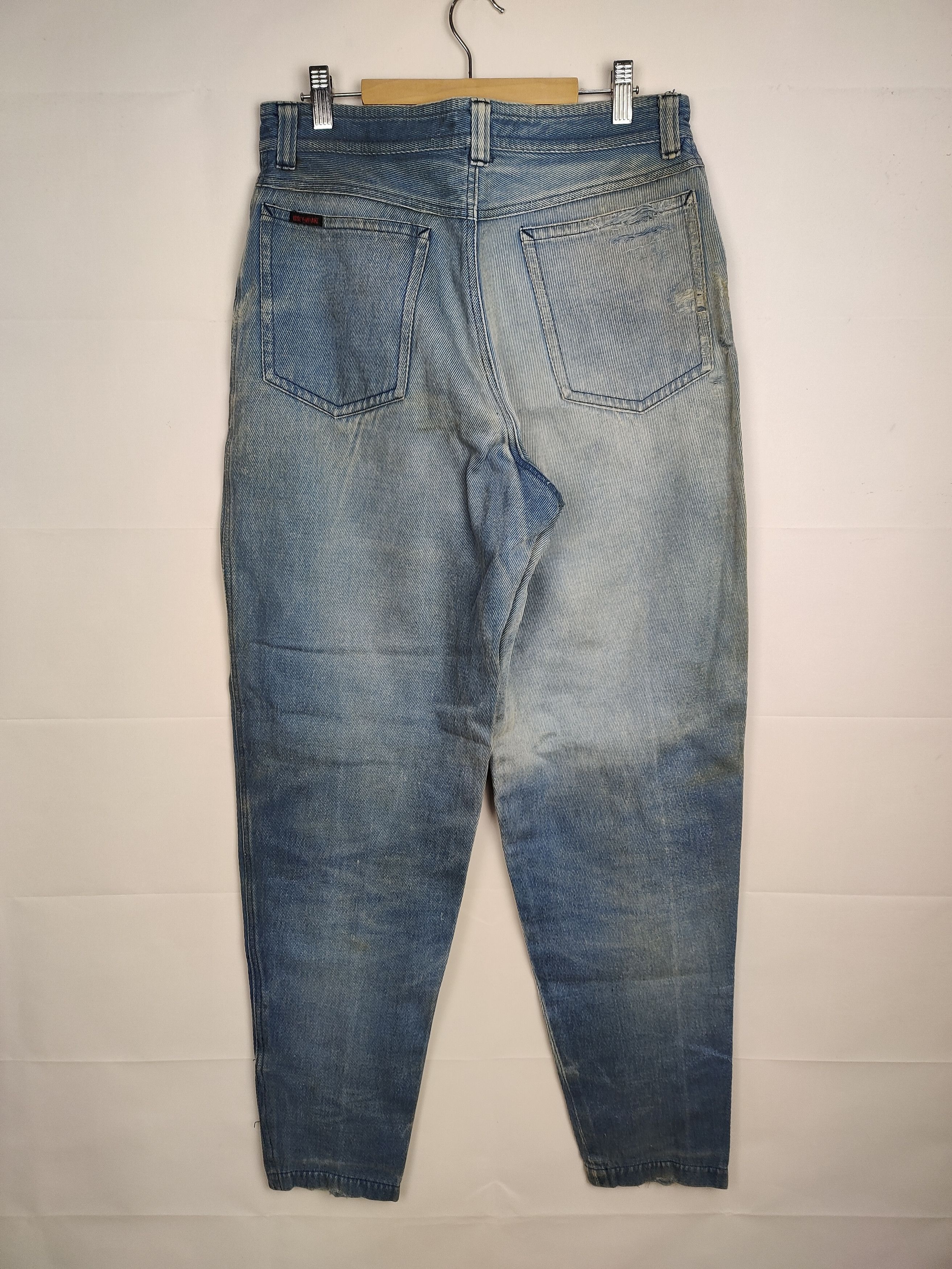Issey Miyake × Vintage Vintage 80s Issey Miyake Men Denim Pant Repaired Size US 29 - 5 Thumbnail