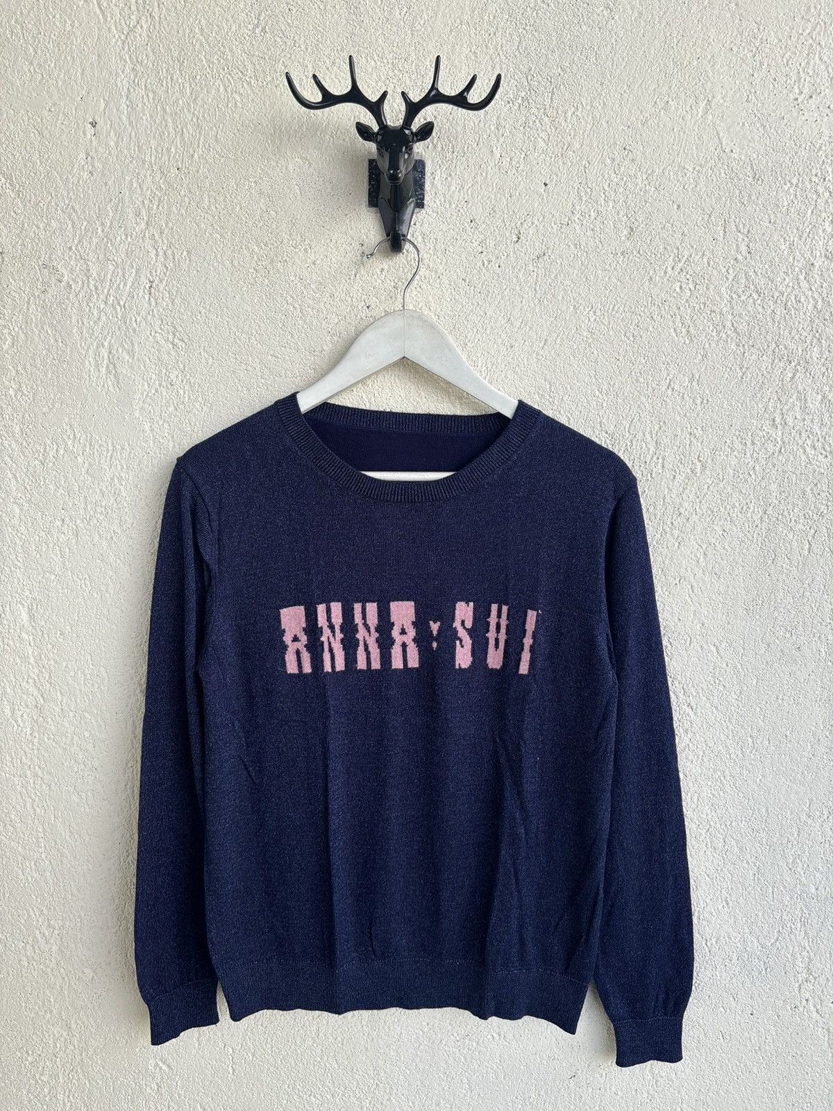 Issey Miyake 90s Issey miyake - anna sui knitwear logo Size US S / EU 44-46 / 1 - 1 Thumbnail