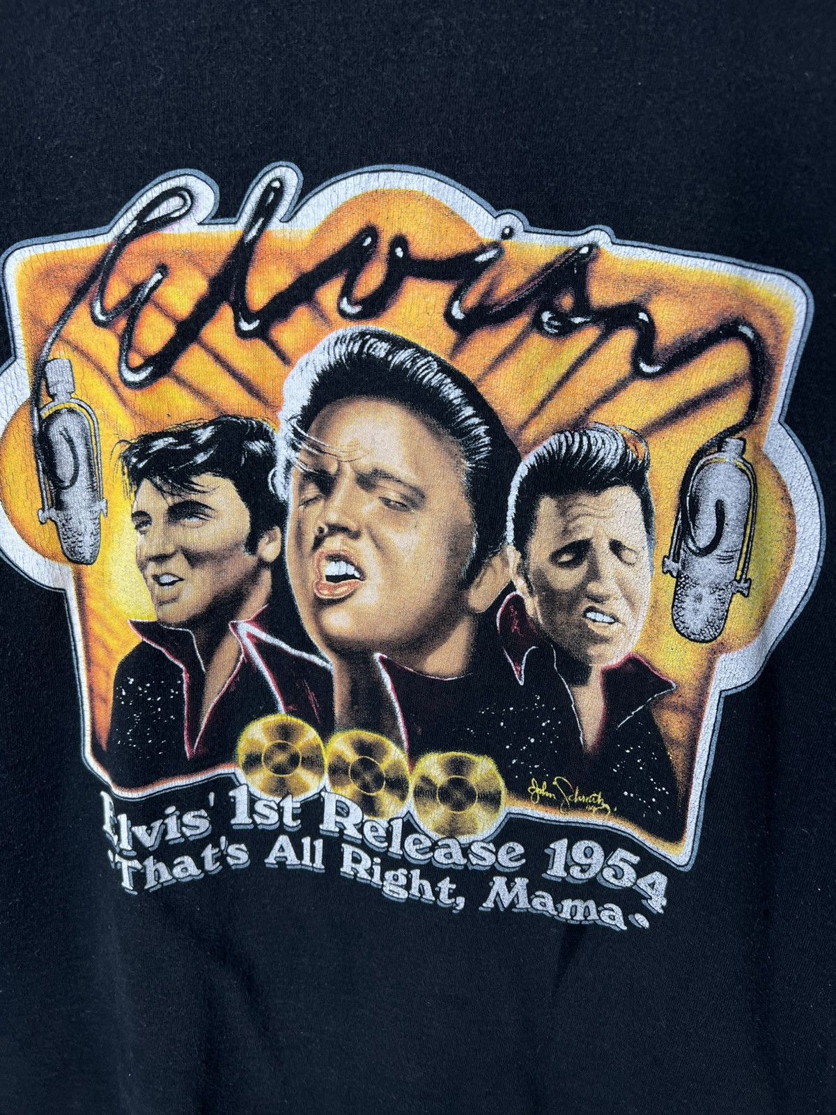 Band Tees Vintage 90s very rare band tour Elvis Presley T-shirt Size US L / EU 52-54 / 3 - 2 Thumbnail
