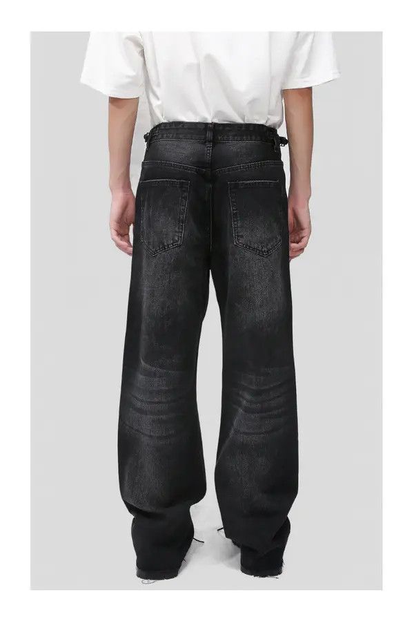 VIBE Black washed loose straight jeans Size US 32 / EU 48 - 6 Thumbnail