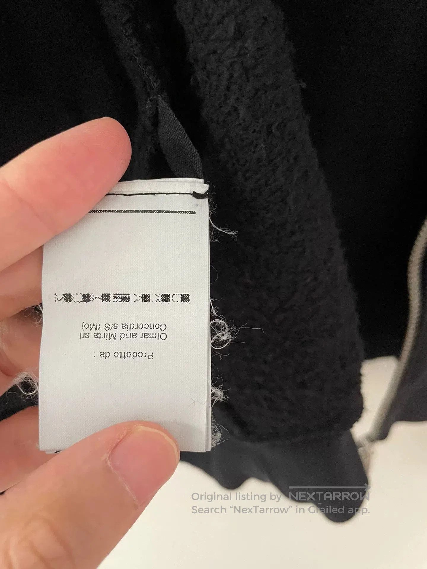 Rick Owens Rick Owens Hoodie with Leather Sleeves. Size US XS / EU 42 / 0 - 6 Thumbnail