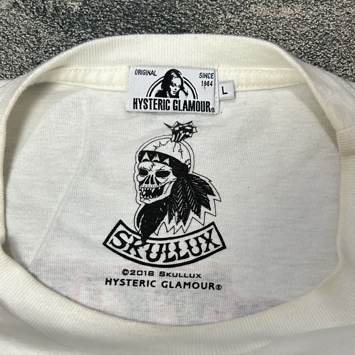 Hysteric Glamour Hysteric Glanour Skullux Tee Size US L / EU 52-54 / 3 - 4 Thumbnail