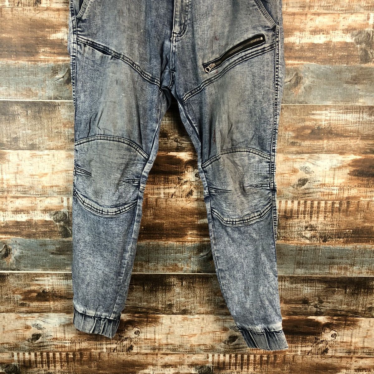 Japanese Brand Japanese Brand vintage Blue Denim Joggers Pants #A2128 Size US 34 / EU 50 - 3 Thumbnail