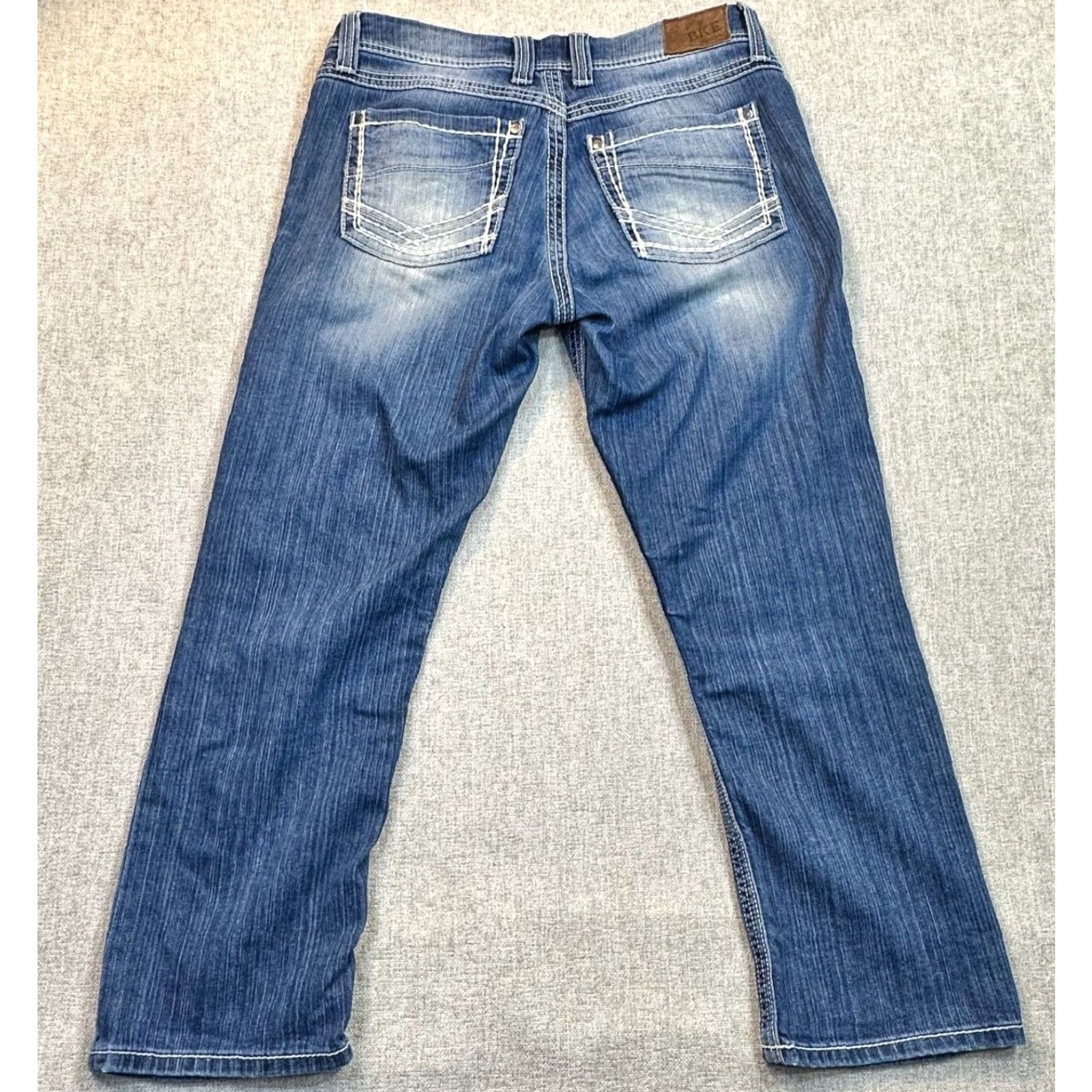 Vintage BKE Denim Culture Womens Size 30 Cropped 24" Capri Blue Medium Wash Fade Jeans Size 30" / US 8 / IT 44 - 7 Thumbnail