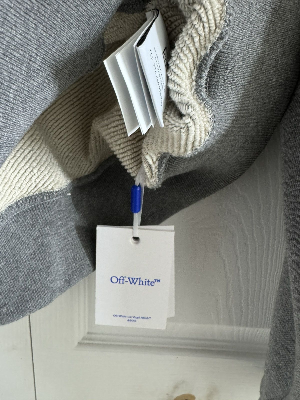 Off-White Off-White Virgil Abloh Men's Gray Hoodie Size US M / EU 48-50 / 2 - 5 Thumbnail