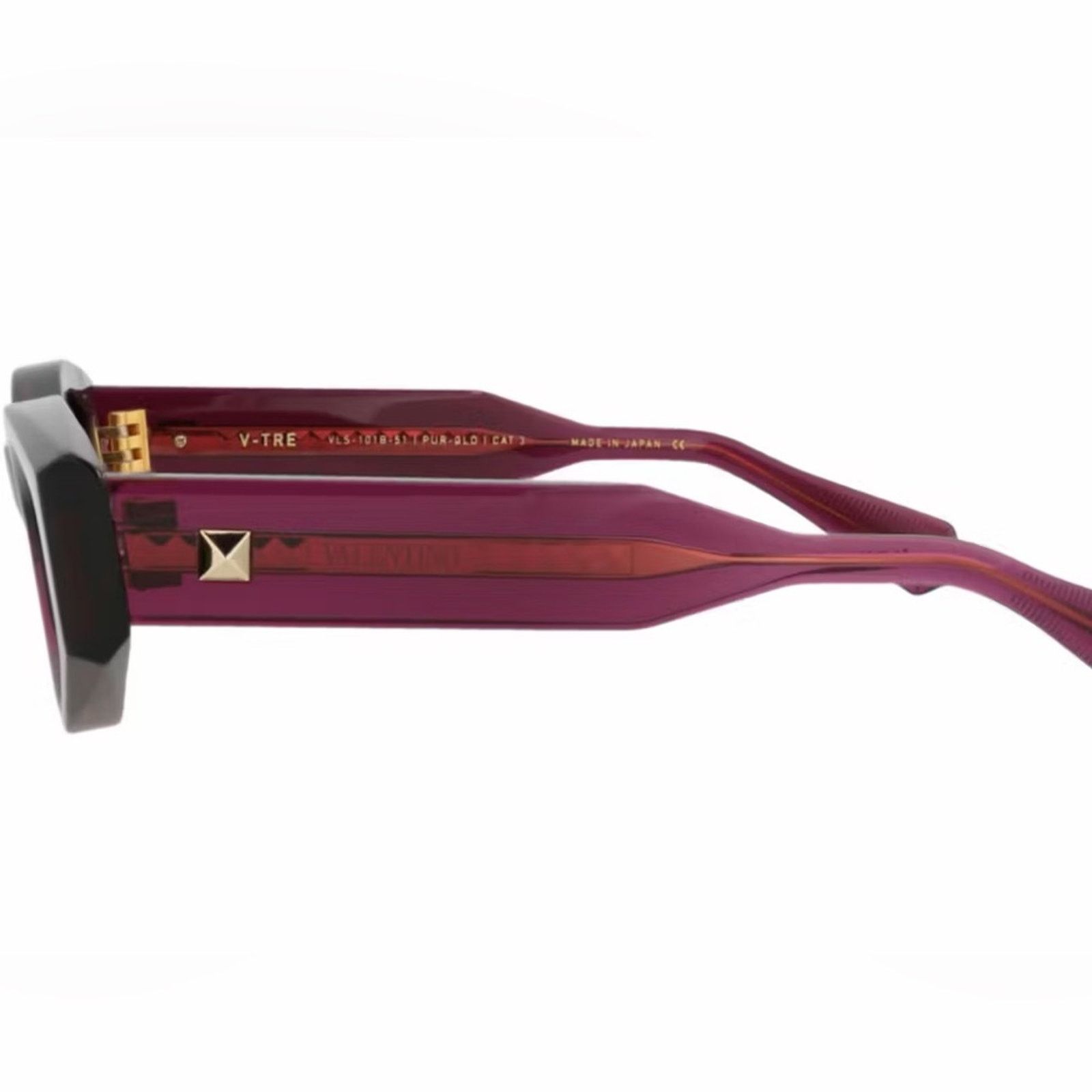 Valentino New! Valentino VLS 101B Purple Geometric Sunglasses Size ONE SIZE - 9 Thumbnail