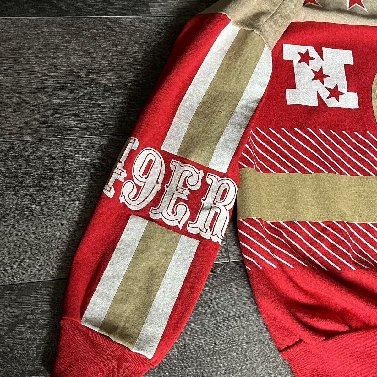 NFL Vintage 1980s NFL Garan San Francisco 49ers Helmet Crewneck Size US L / EU 52-54 / 3 - 4 Thumbnail