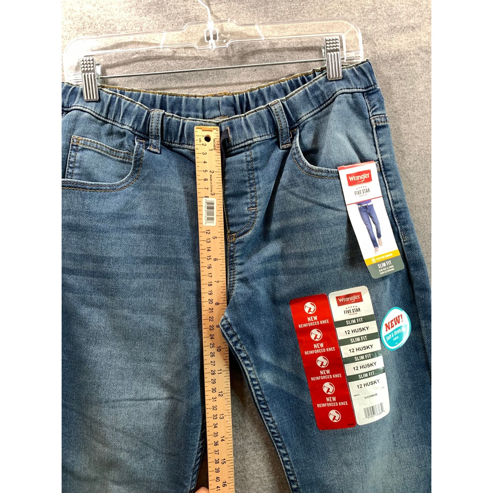 Wrangler Wrangler Slim Fit 12 Husky Jeans Size 24" / US 00 / IT 34 - 4 Thumbnail