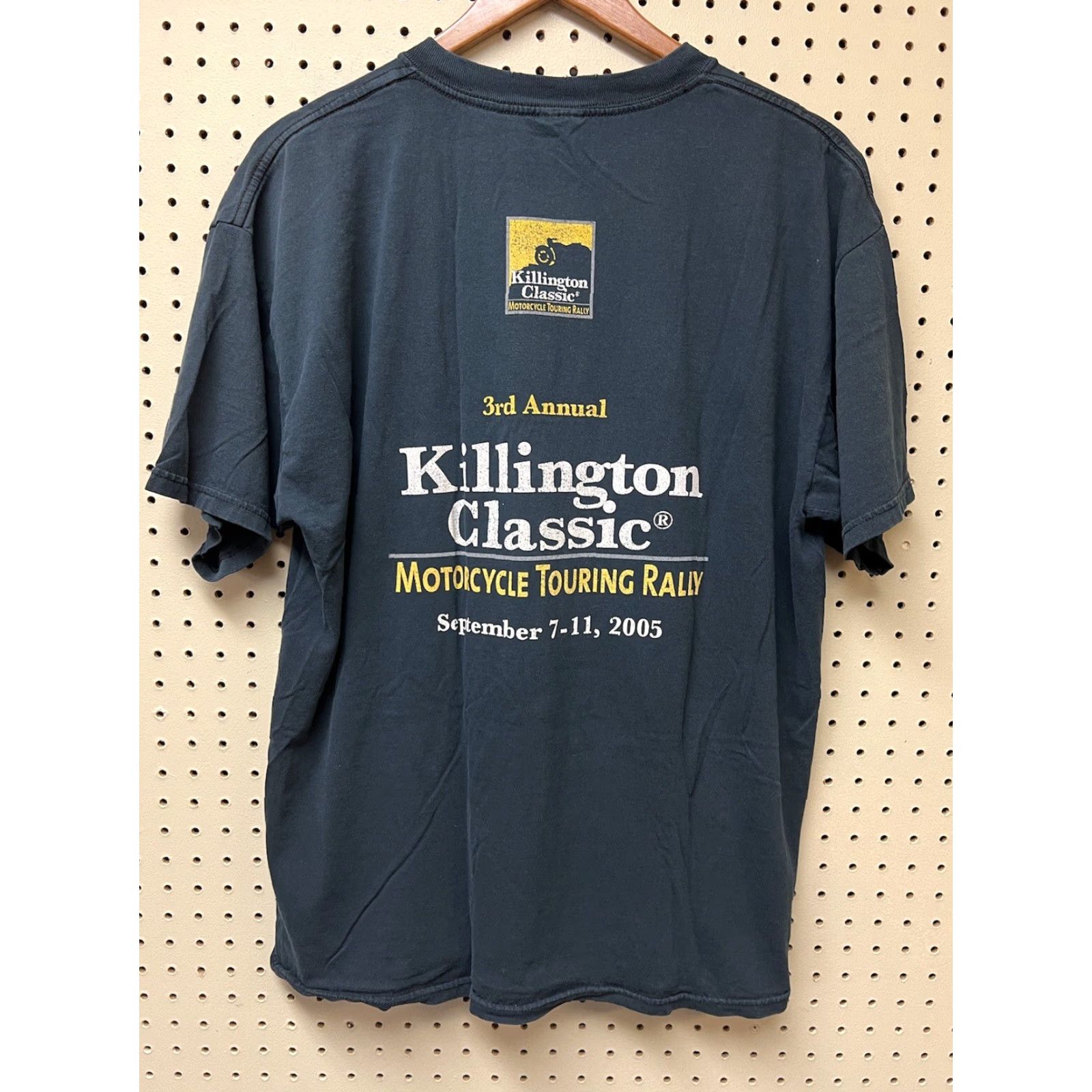 Vintage VINTAGE Killington Classic Motorcycle T-shirt Black Short Sleeve XL Men Crew Neck Vintage Size US XL / EU 56 / 4 - 2 Thumbnail