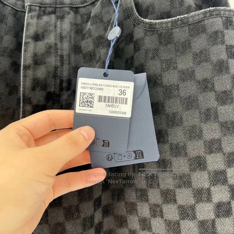 Louis Vuitton Louis Vuitton SS25 Damier Flocked Jeans. Size US 36 / EU 52 - 3 Thumbnail