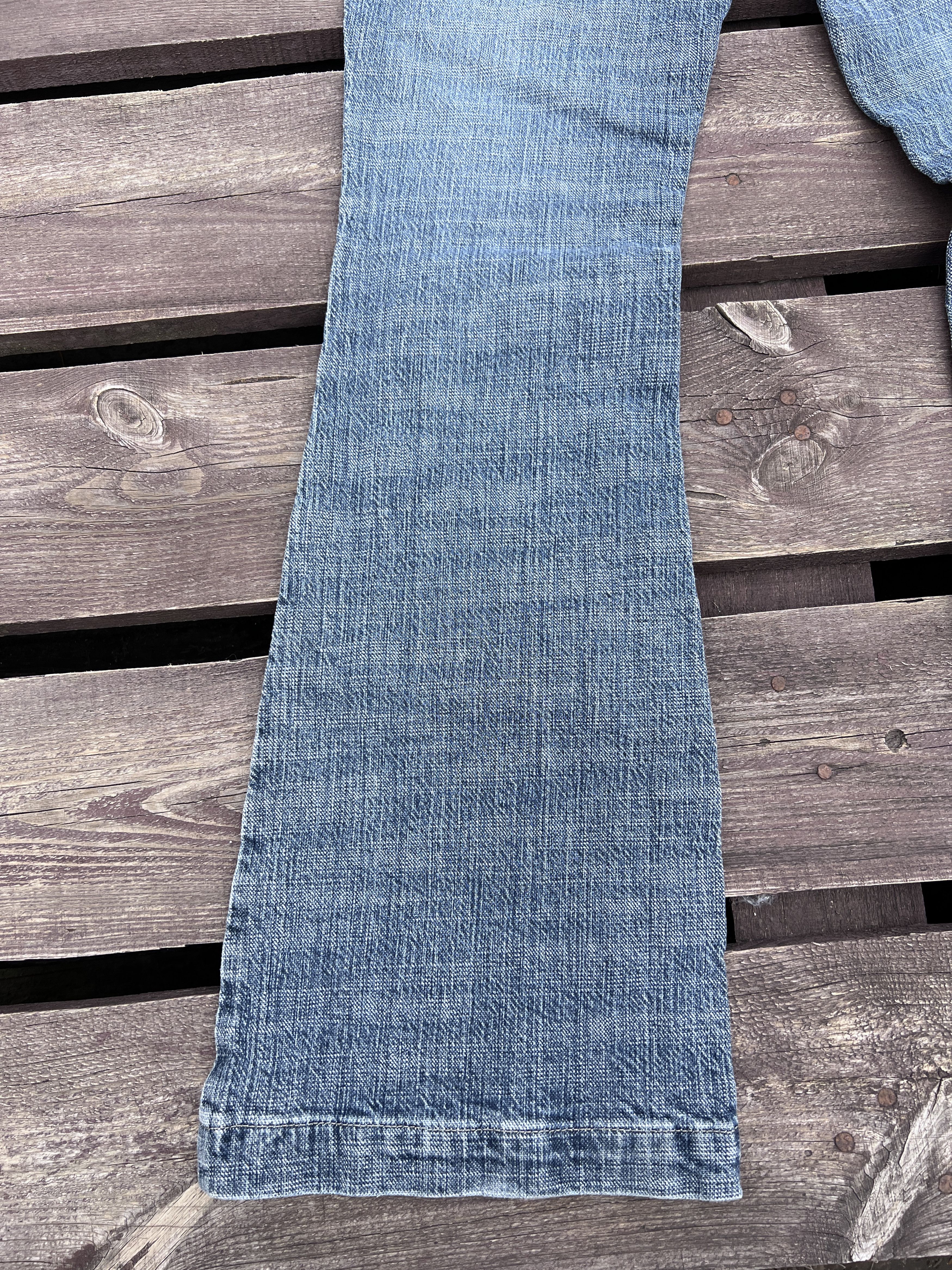 NEXT Next Y2K Vintage Flare Jeans Washed Denim Size 27" / US 4 / IT 40 - 4 Thumbnail