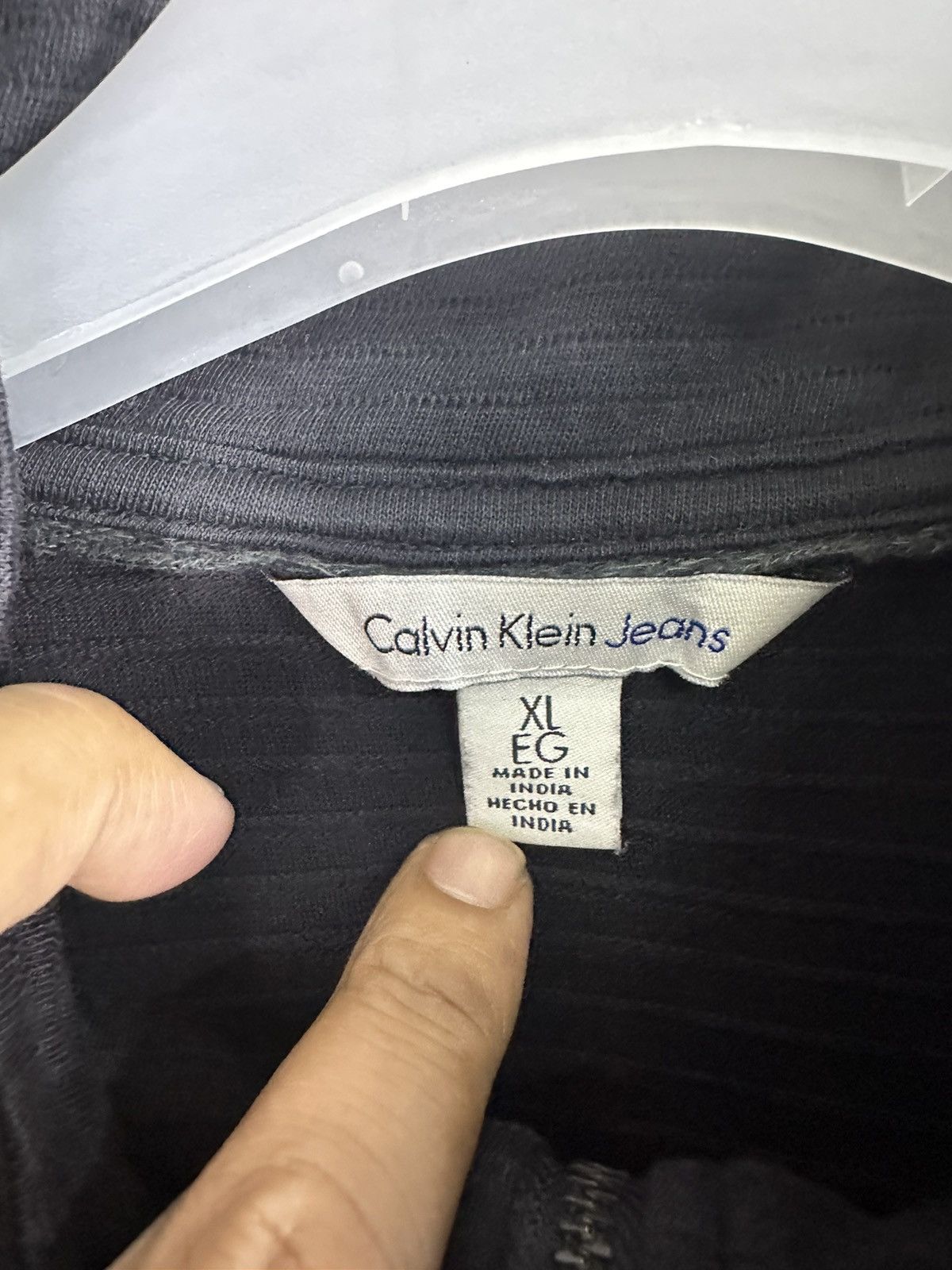 Calvin Klein Calvin Klein Half Zipper Long Sleeve Knit A315 Size US L / EU 52-54 / 3 - 8 Thumbnail