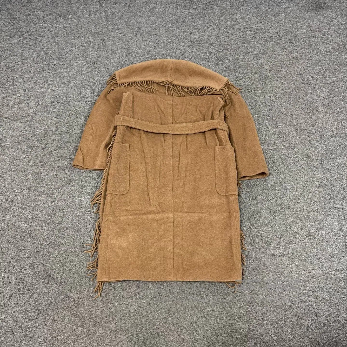 Max Mara MaxMara size 34 Medium-length wool coat with tie belt| Size S / US 4 / IT 40 - 2 Thumbnail