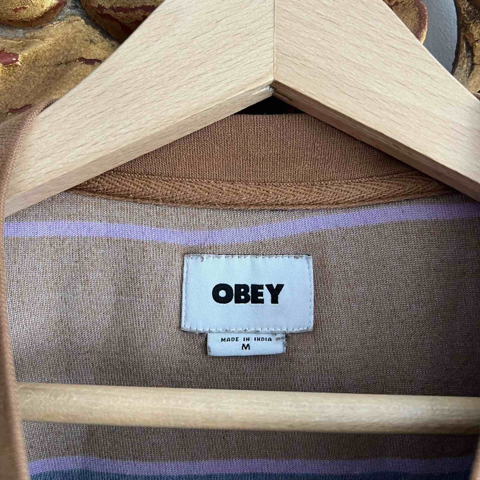 Obey Obey sweatshirt 90s stripes Sz M Size US M / EU 48-50 / 2 - 5 Thumbnail