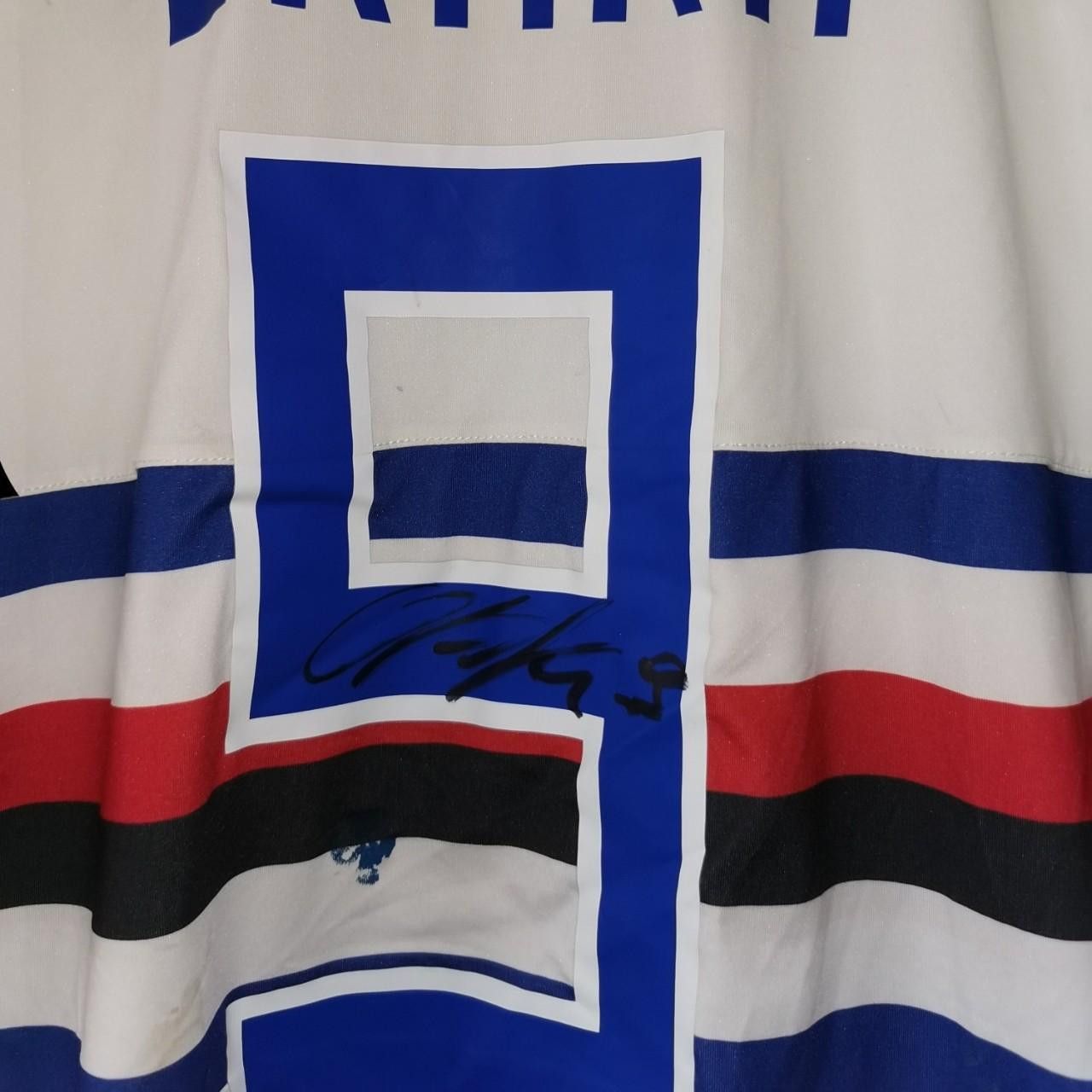 Kappa Match Worn Fc Sampdoria 2012 2013 2014 Signed Autograph Size US XL / EU 56 / 4 - 4 Thumbnail