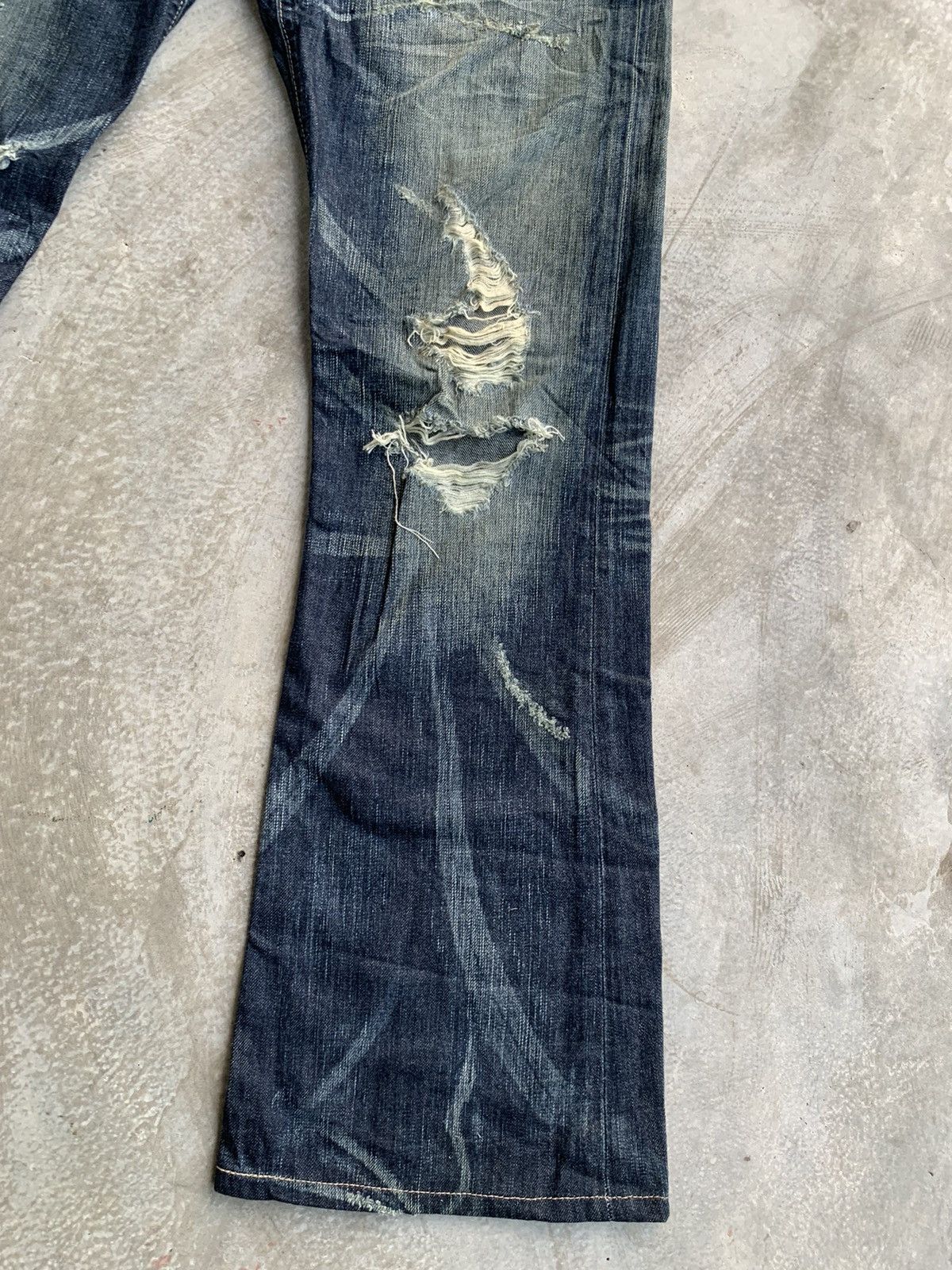 Edwin × Japanese Brand × Vintage Edwin Denim Blue Trip 503 Vintage Size US 34 / EU 50 - 4 Thumbnail