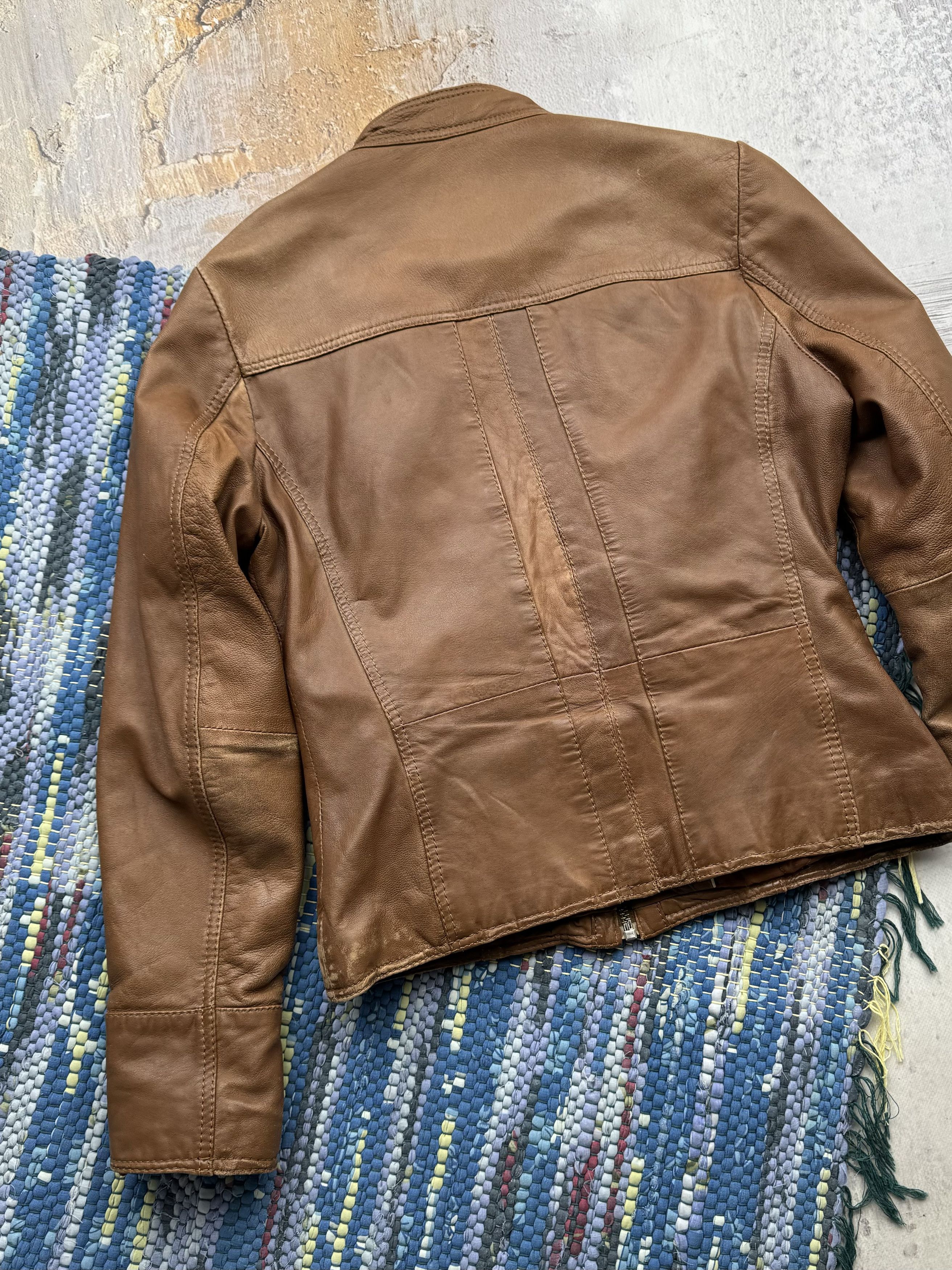 Vintage Vintage Leather Jacket A90D15(143) Size S / US 4 / IT 40 - 7 Thumbnail