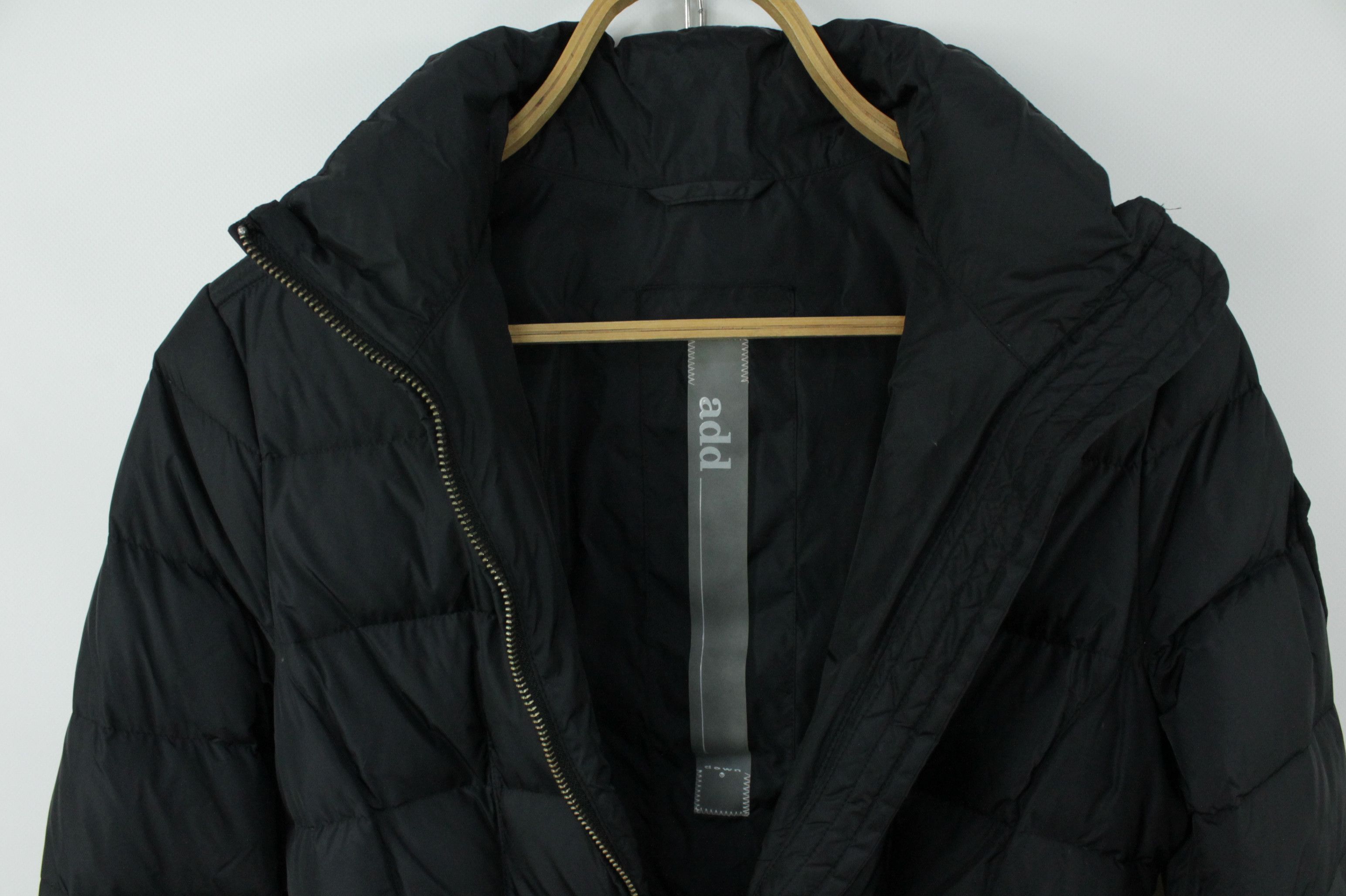 Add × Designer Add Down Black Coat Jacket With Belt Size XS / US 0-2 / IT 36-38 - 3 Thumbnail
