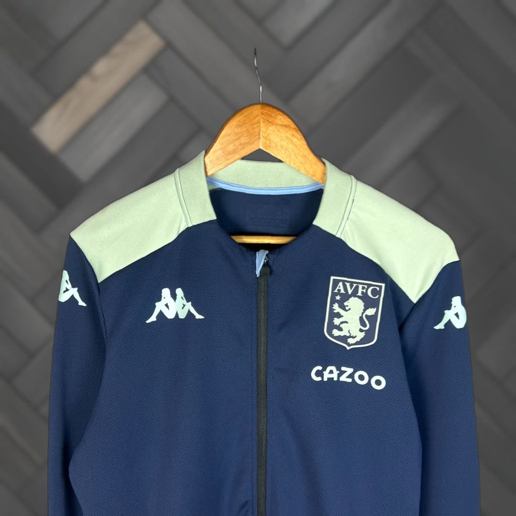 Kappa Kappa Aston Villa AVFC Casio Bomber Track Jacket M/L Blue Polyester Men’s Jacket Size US L / EU 52-54 / 3 - 1 Thumbnail