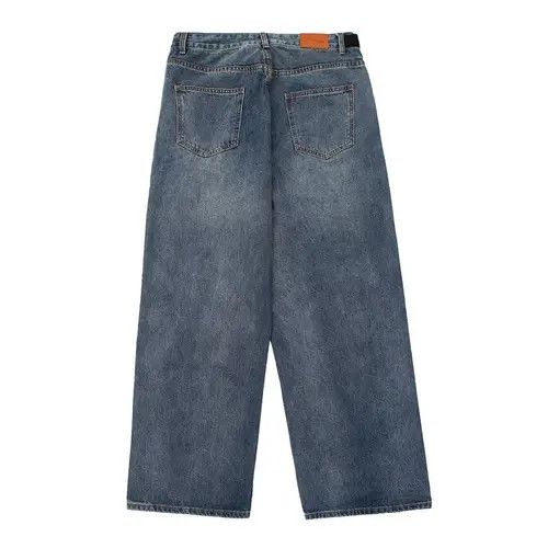 Japanese Brand × Jean Pants Washed distressed street style loose wide-leg jeans Size US 32 / EU 48 - 2 Thumbnail