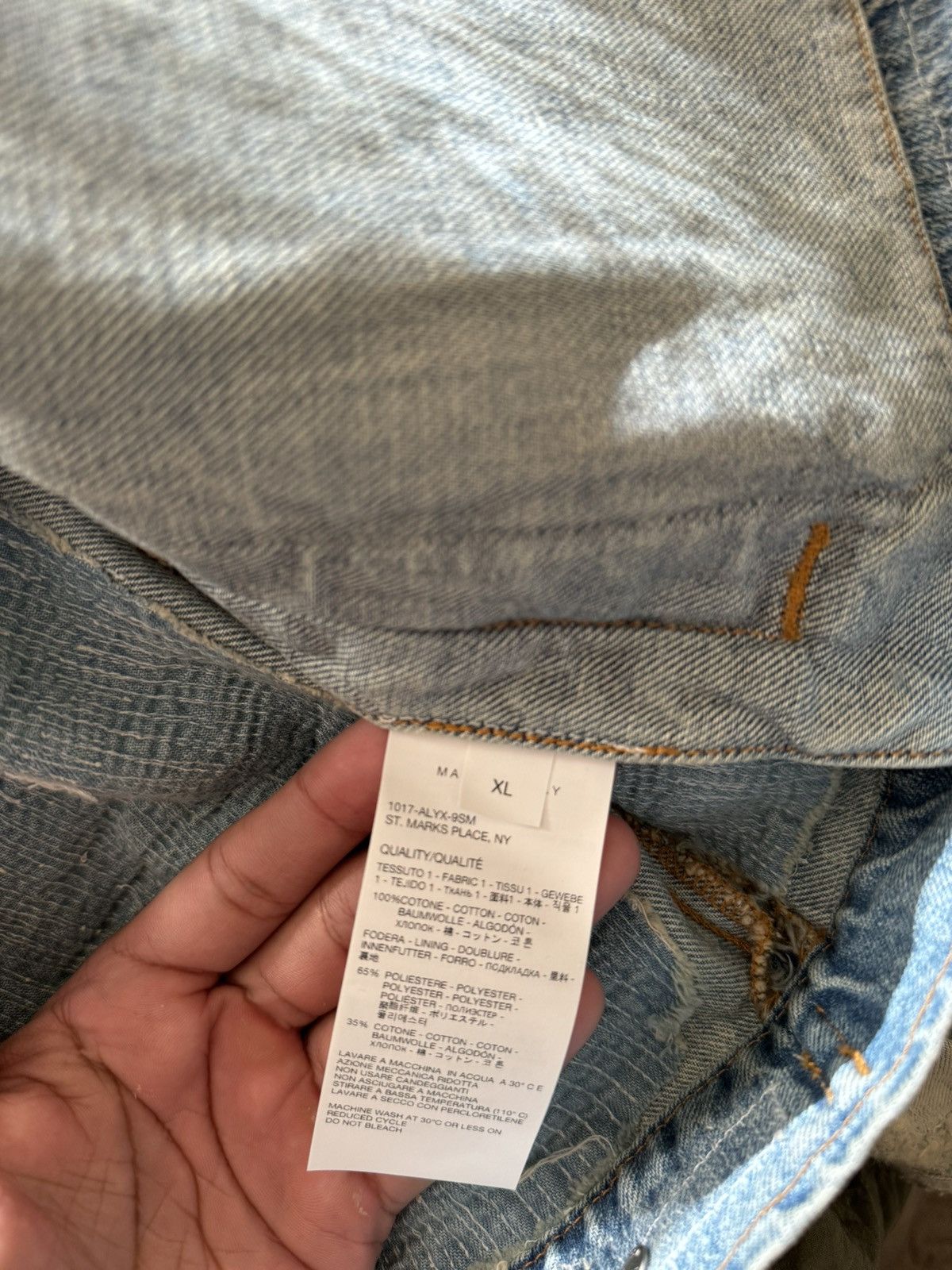 1017 ALYX 9SM 1017 ALYX 9SM Destroyed Denim Jacket Size US XL / EU 56 / 4 - 7 Thumbnail