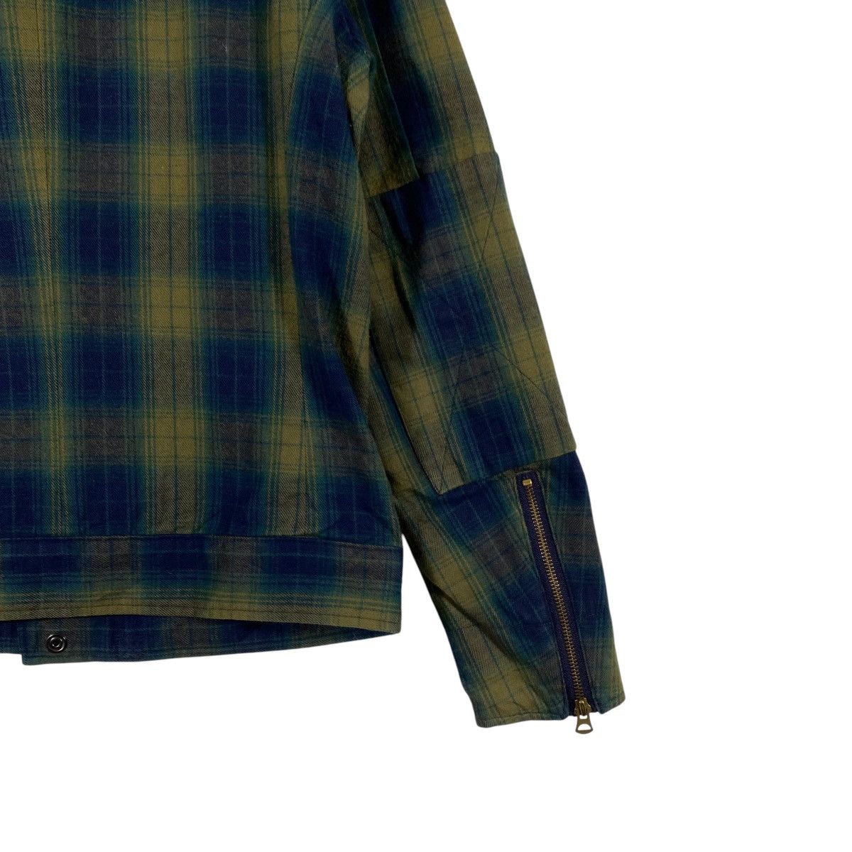 Japanese Brand × Paul Smith × R.Newbold Vintage R.Newbold Plaid Zipper Biker Jacket M Size Size US M / EU 48-50 / 2 - 13 Thumbnail