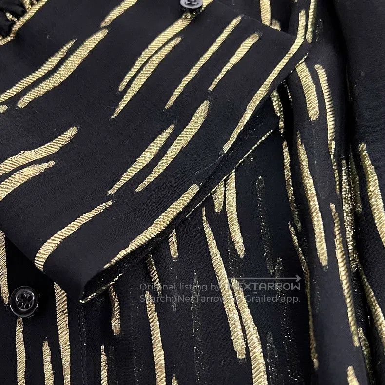 Givenchy Givenchy Color Blocked Shirt (Silk + Polyester) Size US XXS / EU 40 - 2 Thumbnail