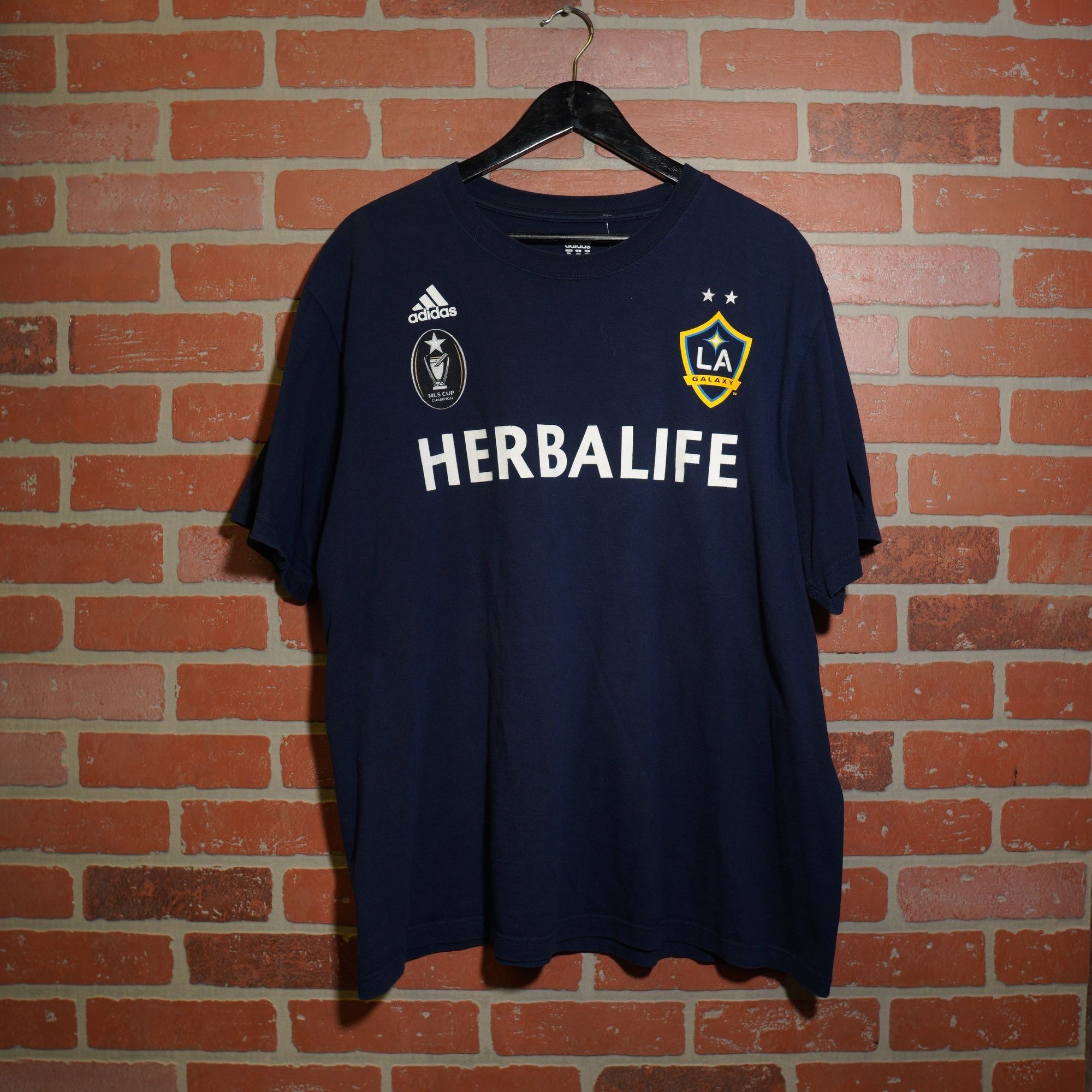VTG Adidas MLS LA Galaxy Beckham Jersey Tee