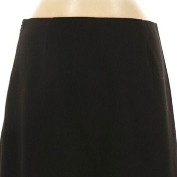 Laundry by Shelli Segal Shelli Segal Faux Suede A-line Skirt Sz 6 Black Scalloped La Size 28" / US 6 / IT 42 - 6 Thumbnail