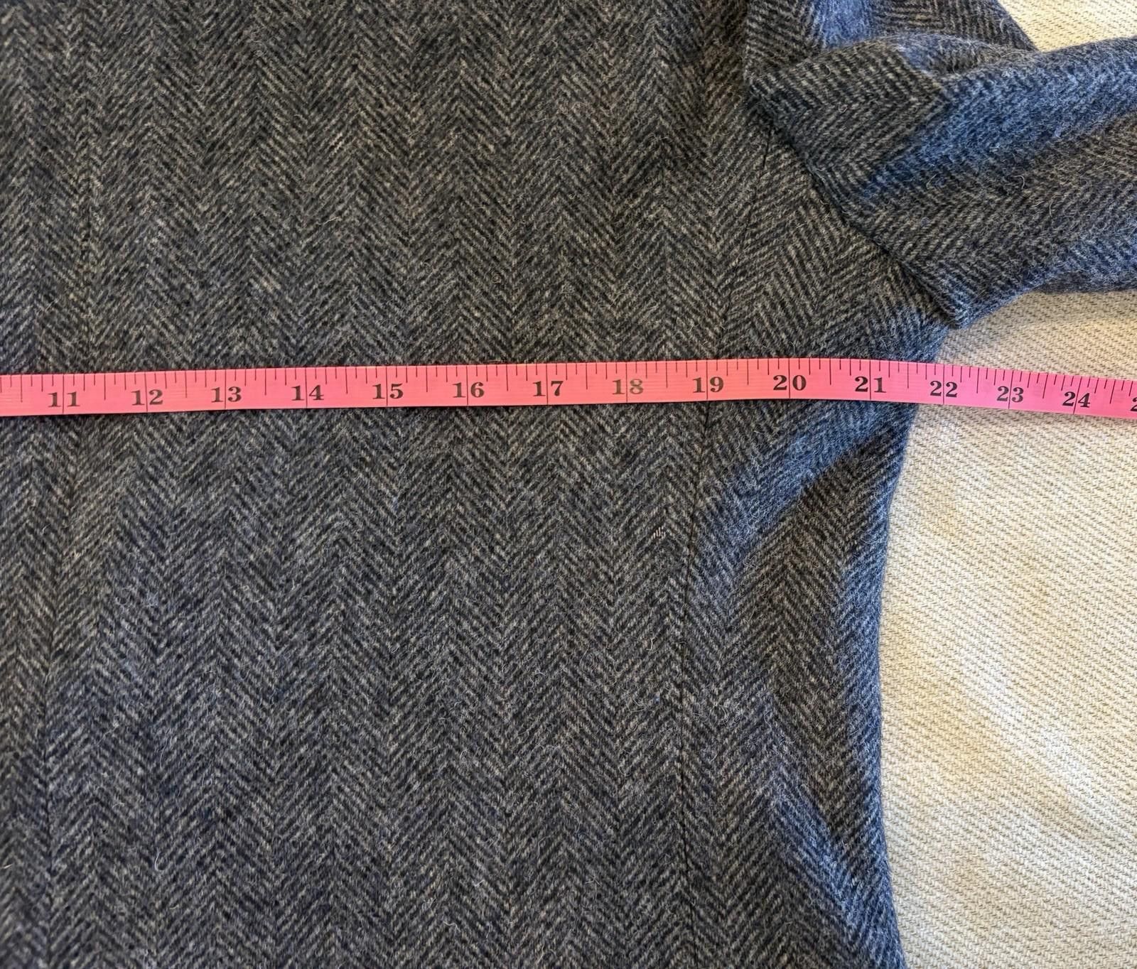Botany 500 VTG Botany 500 Blue Herringbone 100% Lambswool Blazer 41R Size 42R - 9 Thumbnail