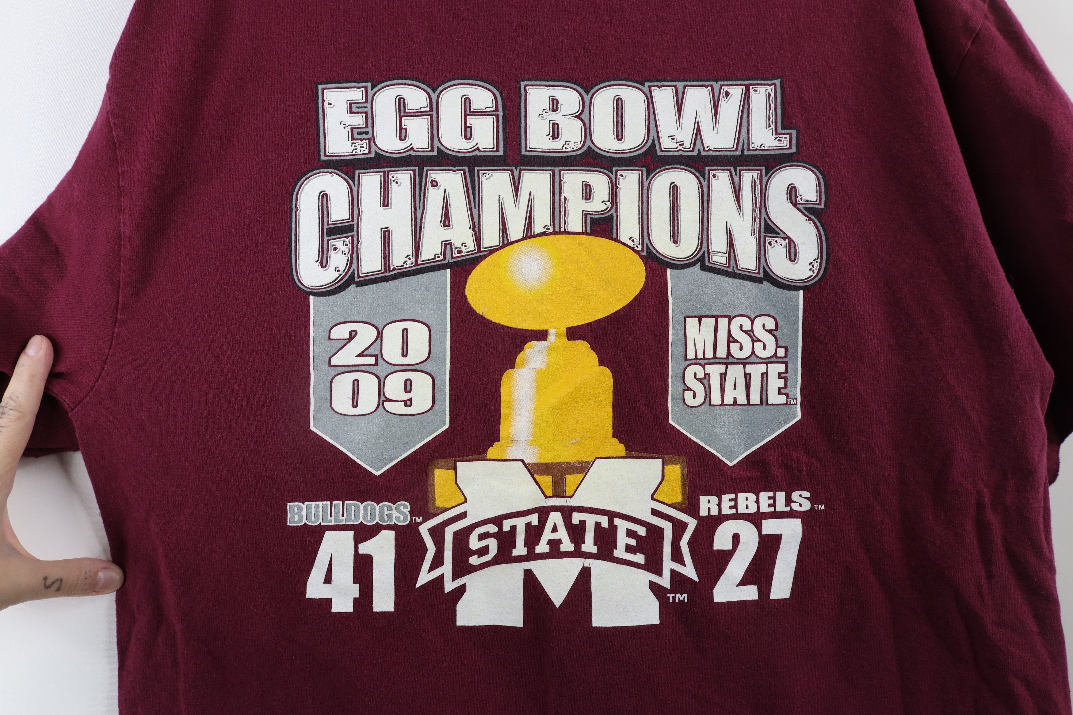 Vintage Vintage Bowl Champions Mississippi State University T-Shirt Size US L / EU 52-54 / 3 - 9 Thumbnail