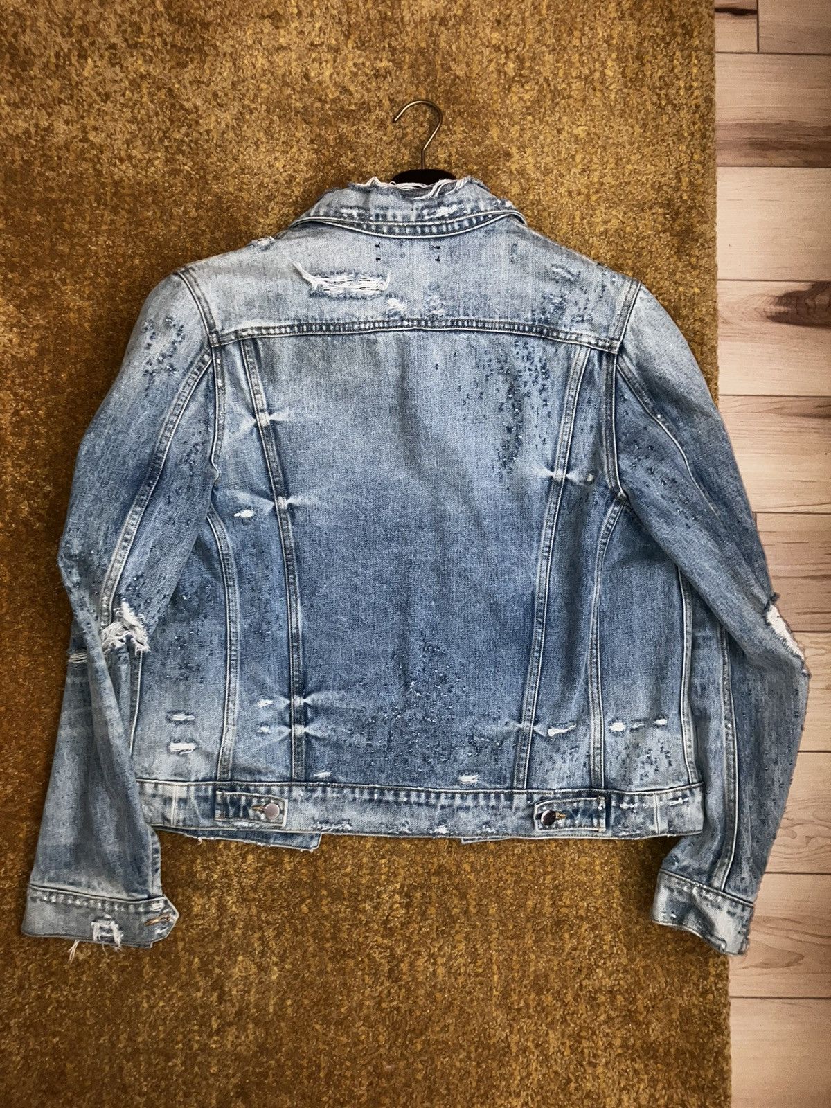 Amiri Distressed Denim Jacket Size US L / EU 52-54 / 3 - 3 Thumbnail