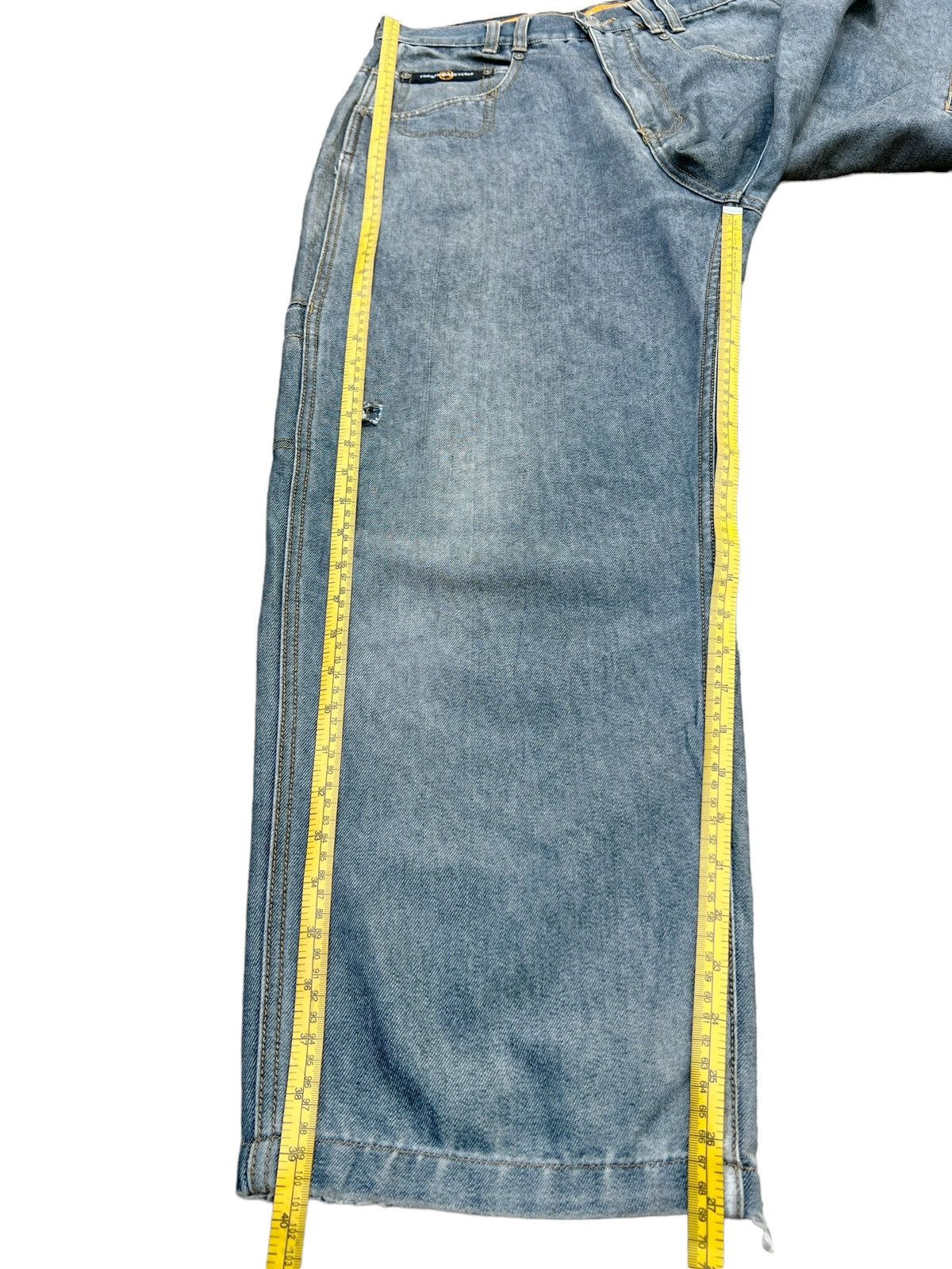 JNCO Y2K Freaky Massive Multipocket Baggy Boxy Denim Jeans 31 Size US 31 - 14 Thumbnail