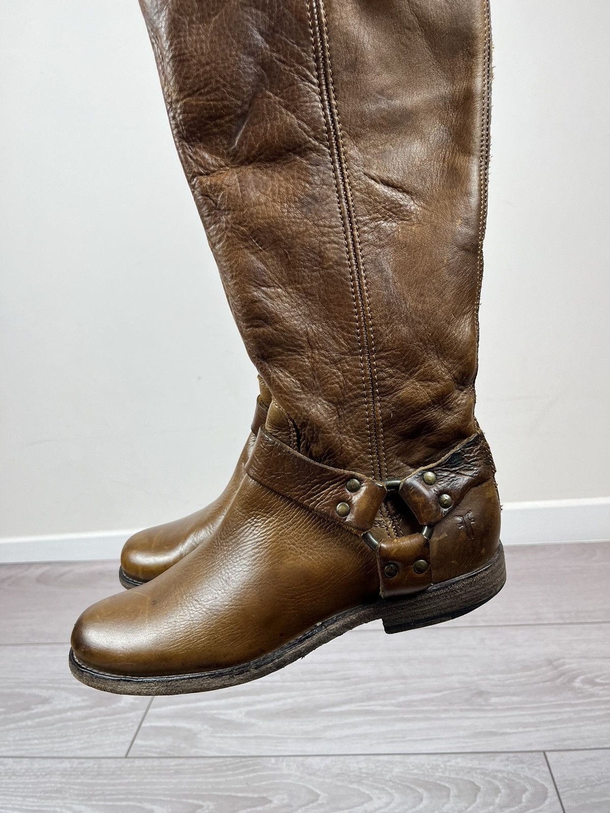 Frye Frye USA Melissa Brown Leather High Womens Boots Size US 7 / IT 37 - 10 Thumbnail