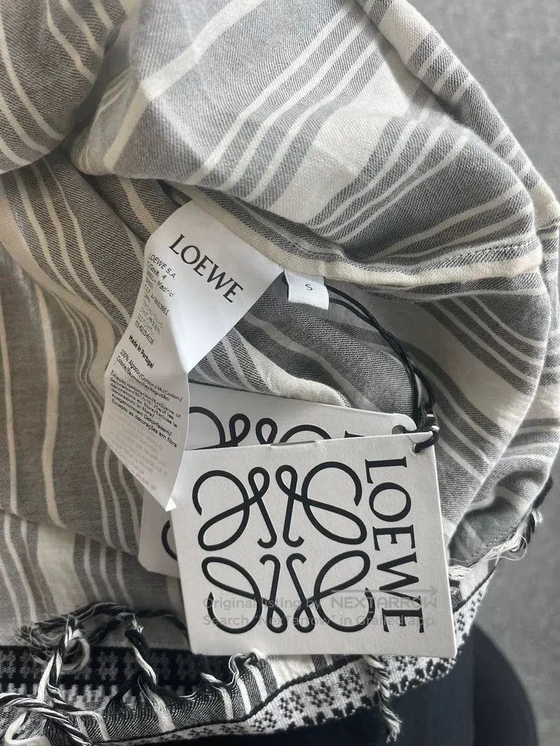 Loewe LOEWE Paula's Series Men's Gray Striped Shirt. Size US S / EU 44-46 / 1 - 5 Thumbnail