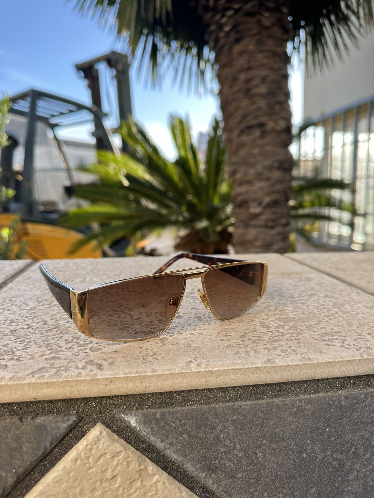 Versace × Vintage Gianni Versace Sunglasses Vintage mod. S07 col. 740 Size ONE SIZE - 2 Thumbnail