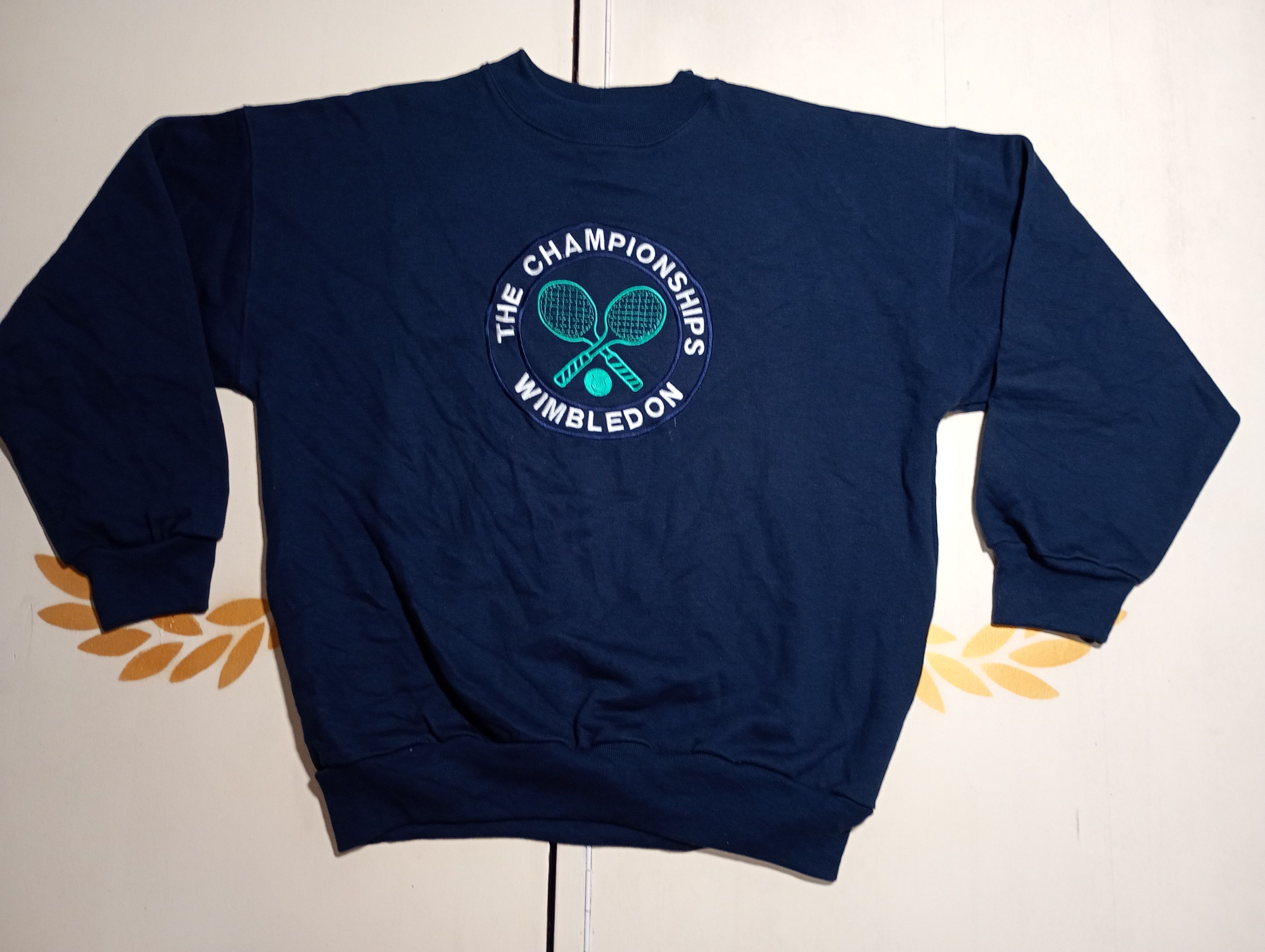Vintage Wimbledon Lawn Tennis Museum Sweatshirt 90's Size US XL / EU 56 / 4 - 2 Thumbnail