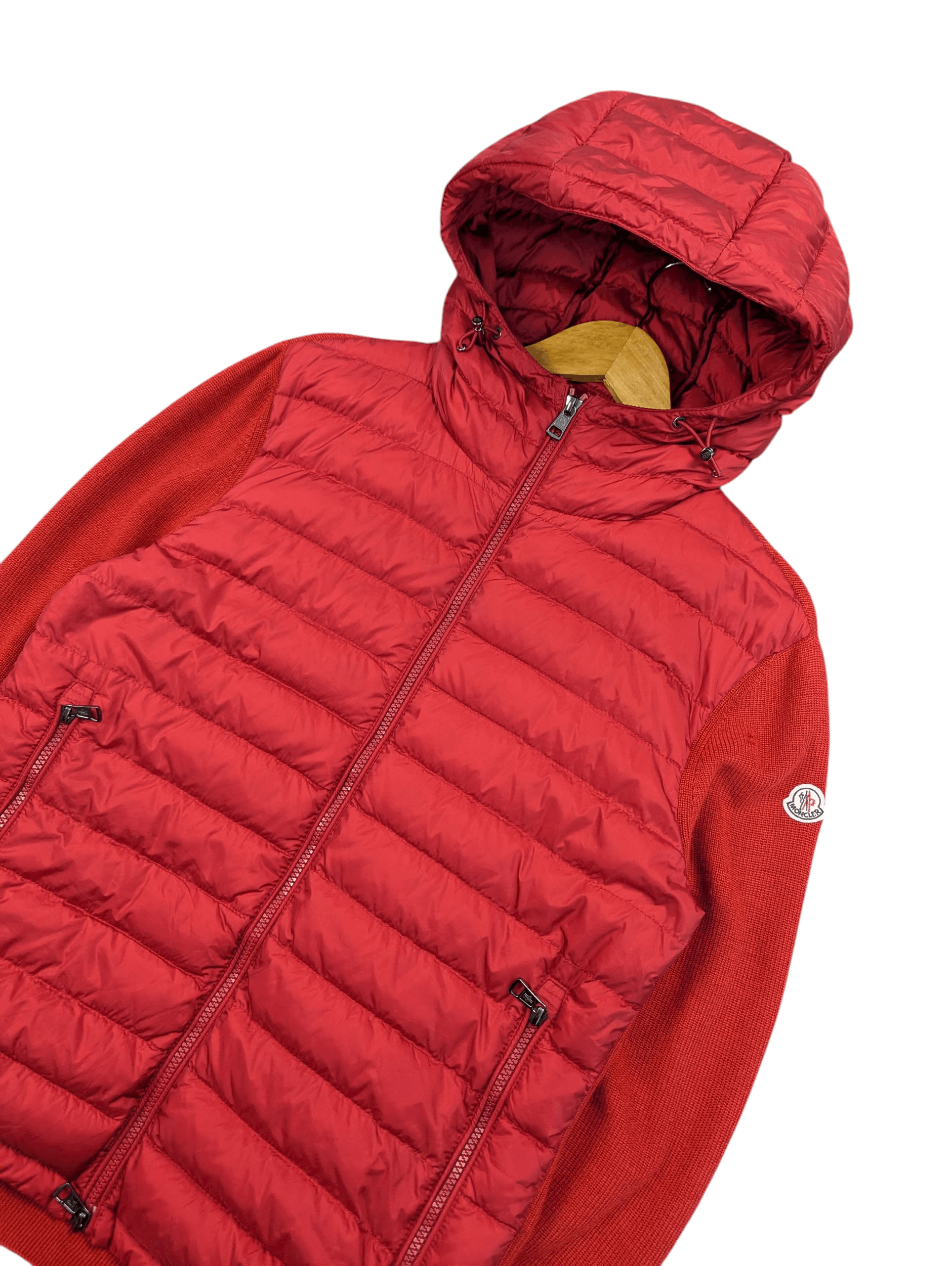 Moncler Moncler Maglione Knitted Down Hooded Jacket Size US M / EU 48-50 / 2 - 2 Thumbnail