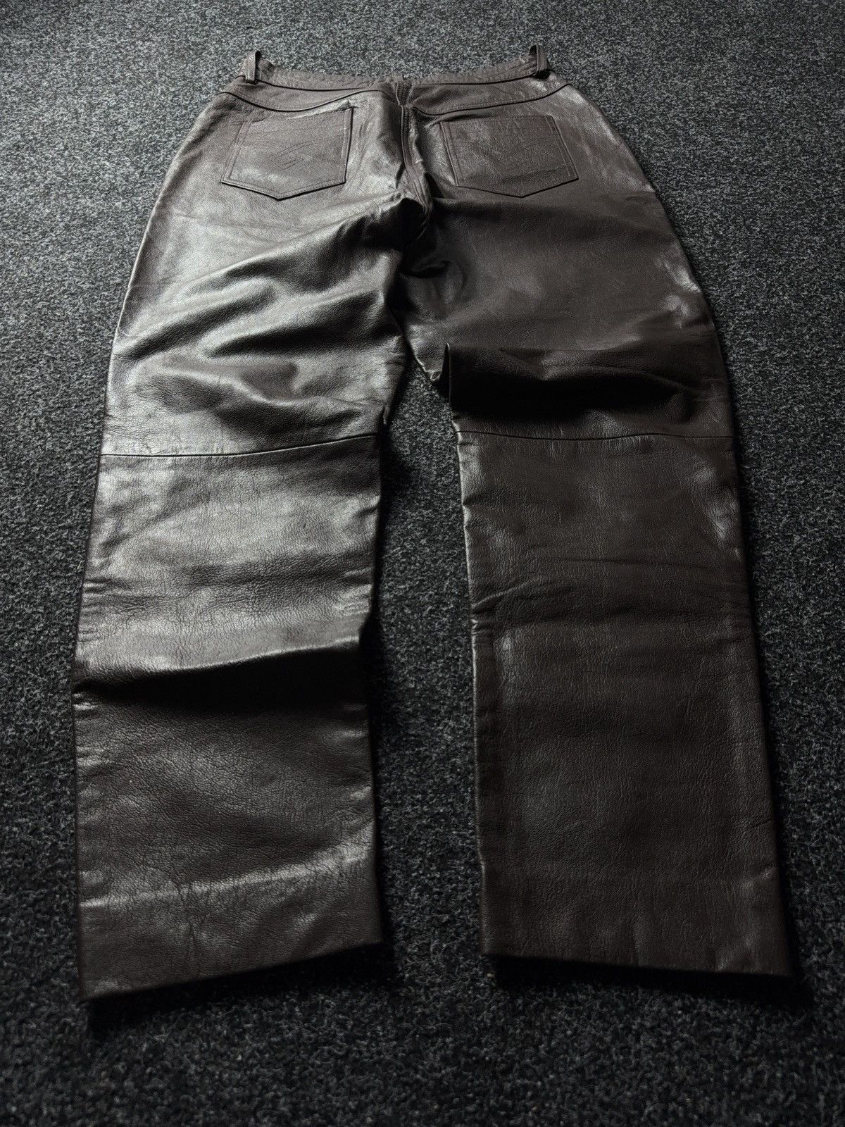 Leather Y2K Vintage Leather Pants Opium Style Alt Biker USA Rare Size US 33 - 11 Thumbnail