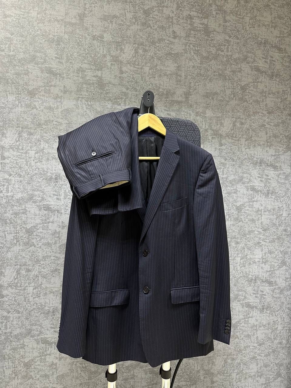 Vintage × Z Zegna Vintage Costume Pants And Blazer Z Zegna Suit Blue Size 38R - 17 Thumbnail