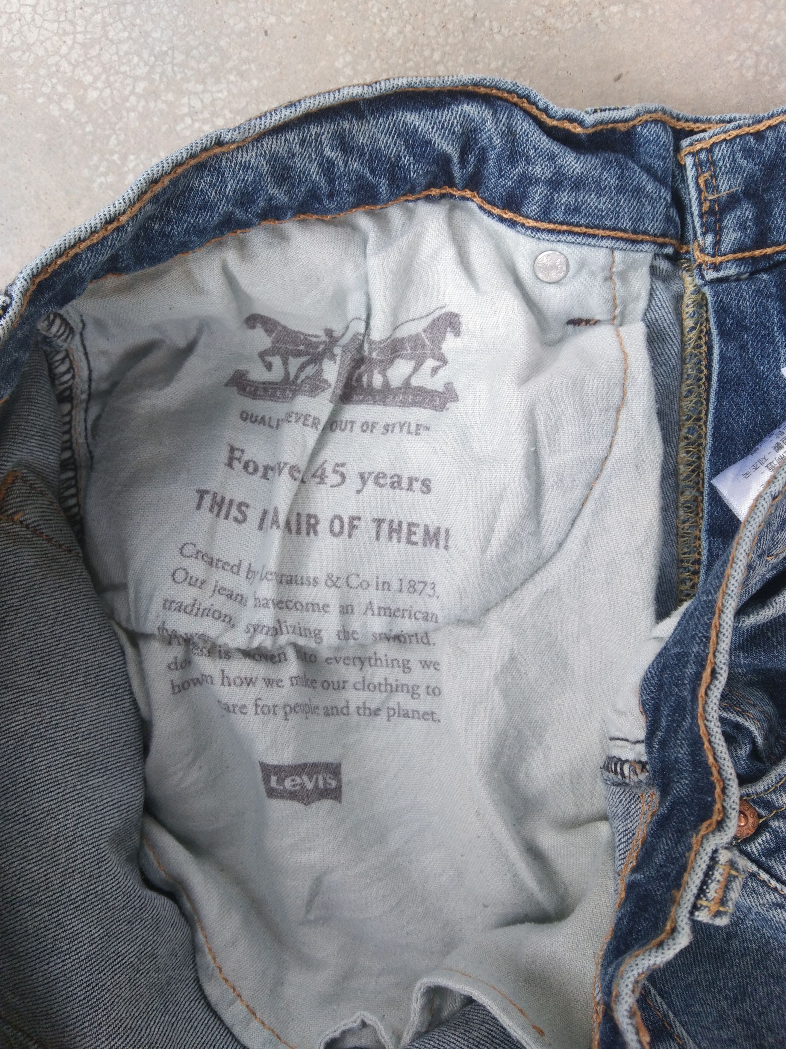 Levi's Vintage Levi's Jeans 514 Blue Washed Denim 34x30 Size US 34 / EU 50 - 8 Thumbnail