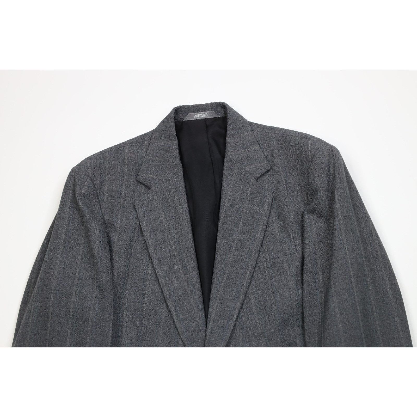 Vintage Vintage 90s Streetwear 2 Piece Wool Suit Wedding Striped Size 40R - 3 Thumbnail